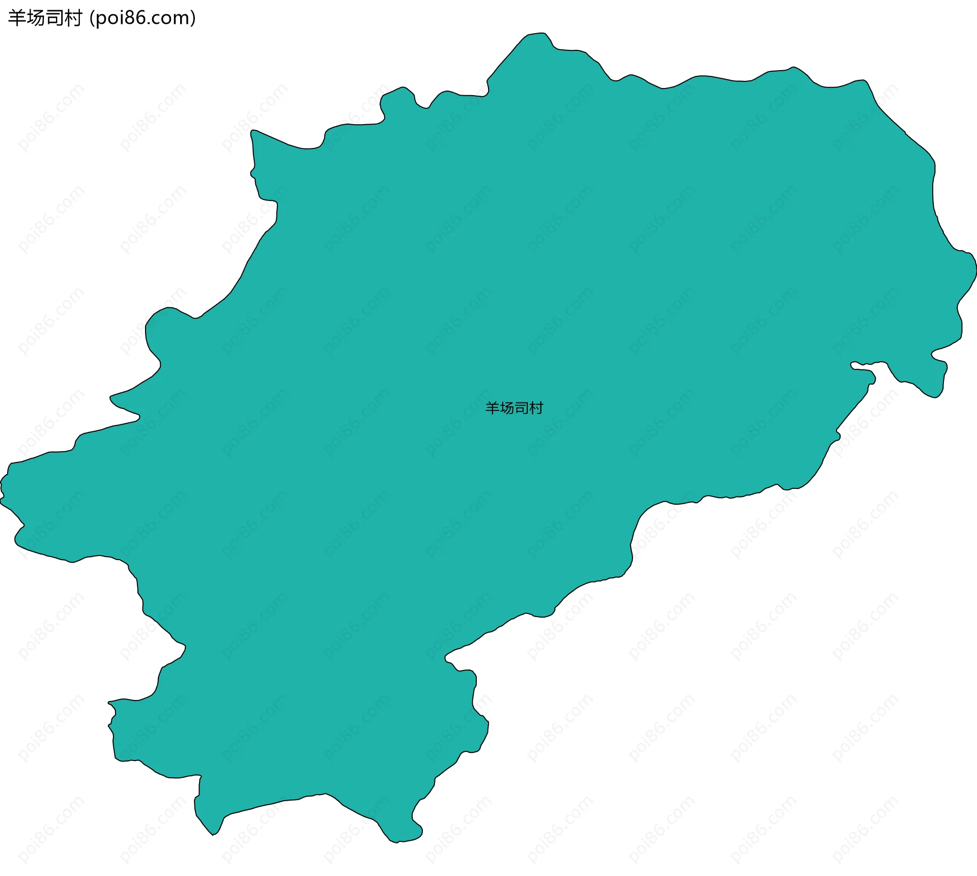 羊场司村边界地图
