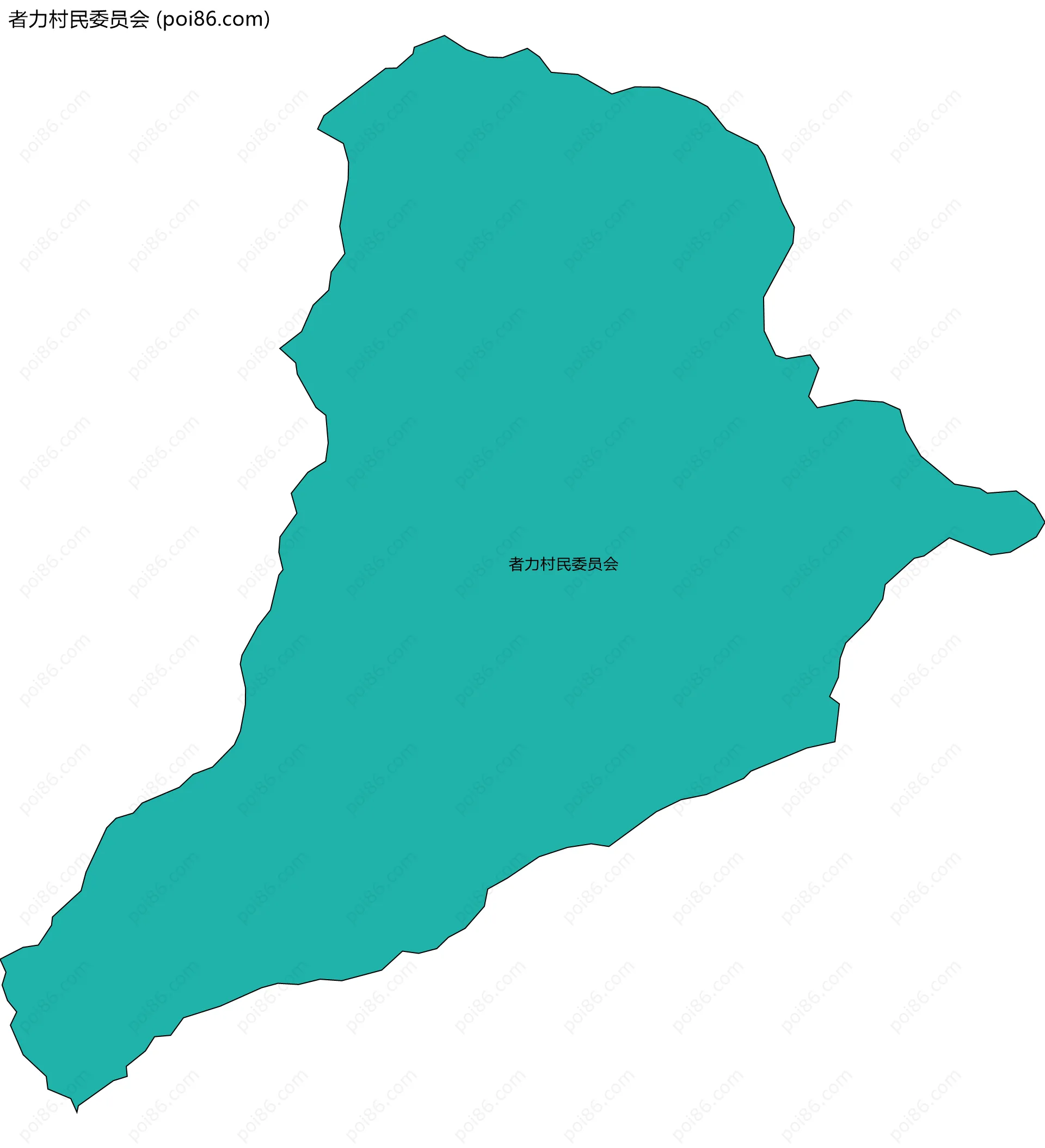 者力村民委员会边界地图