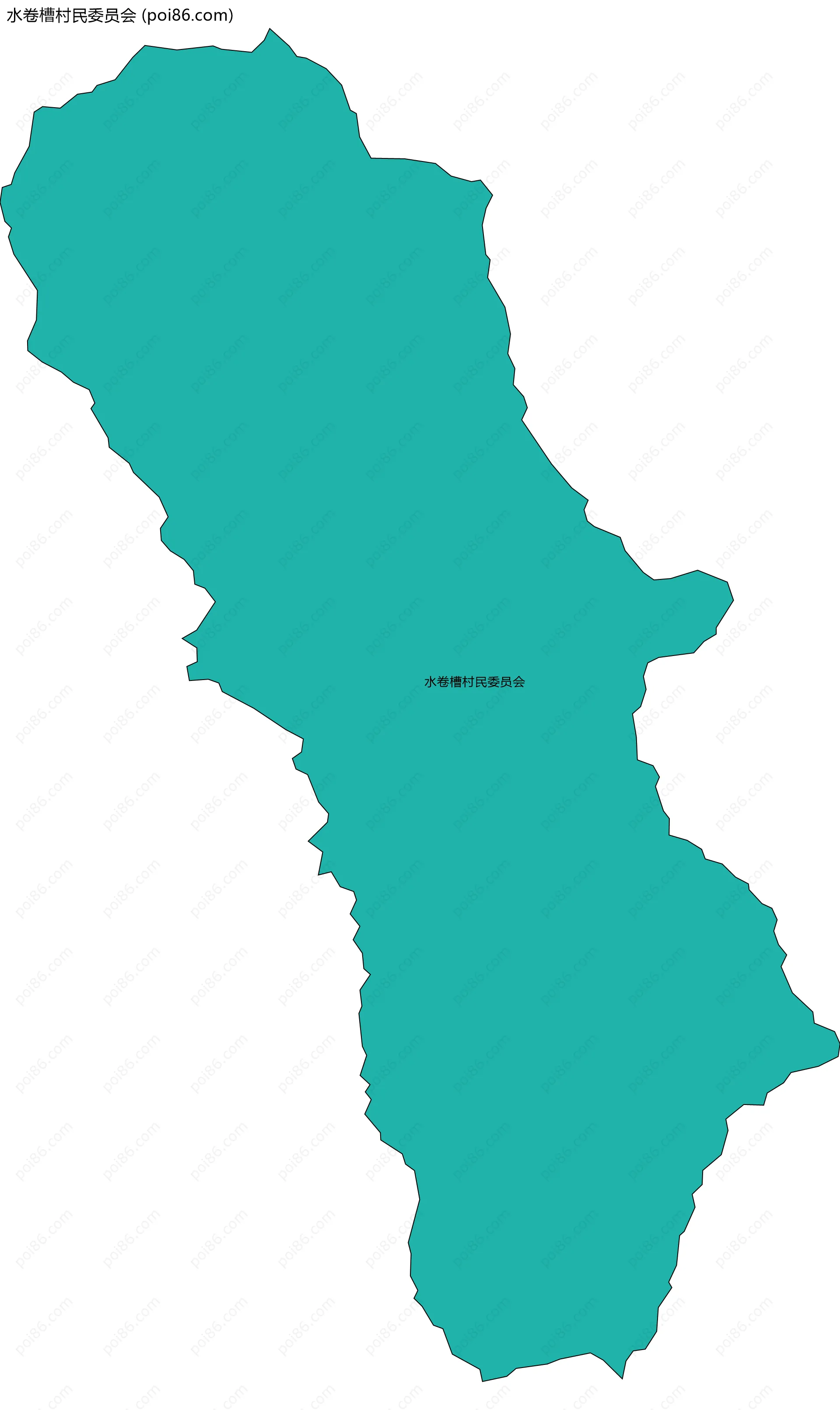 水卷槽村民委员会边界地图