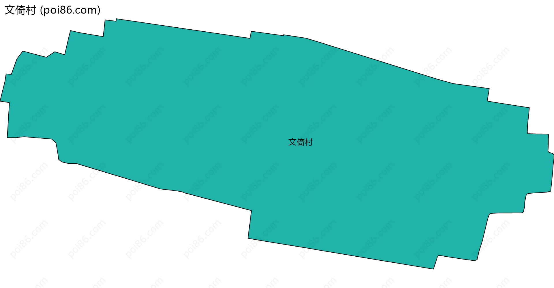 文倚村边界地图