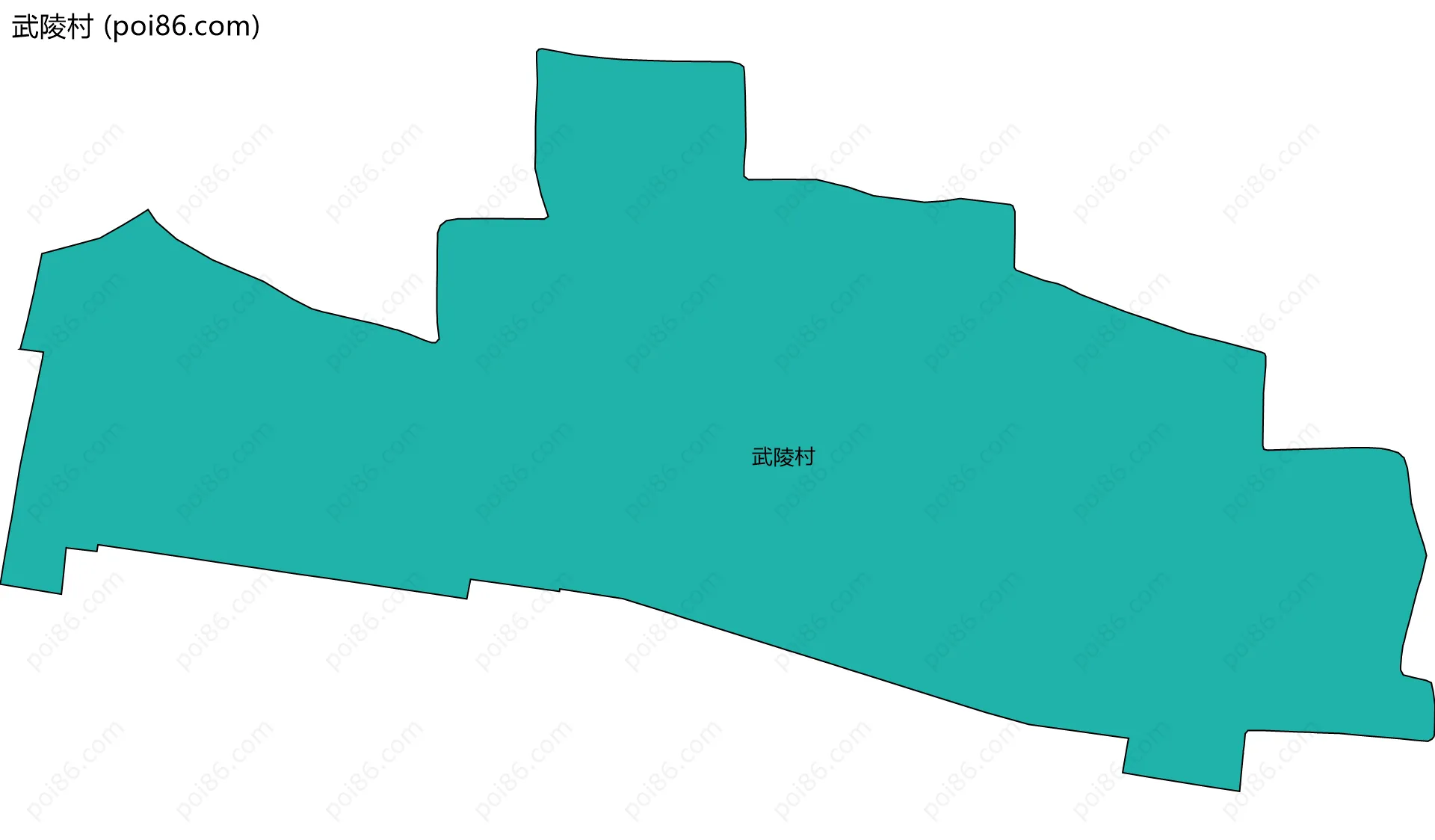 武陵村边界地图