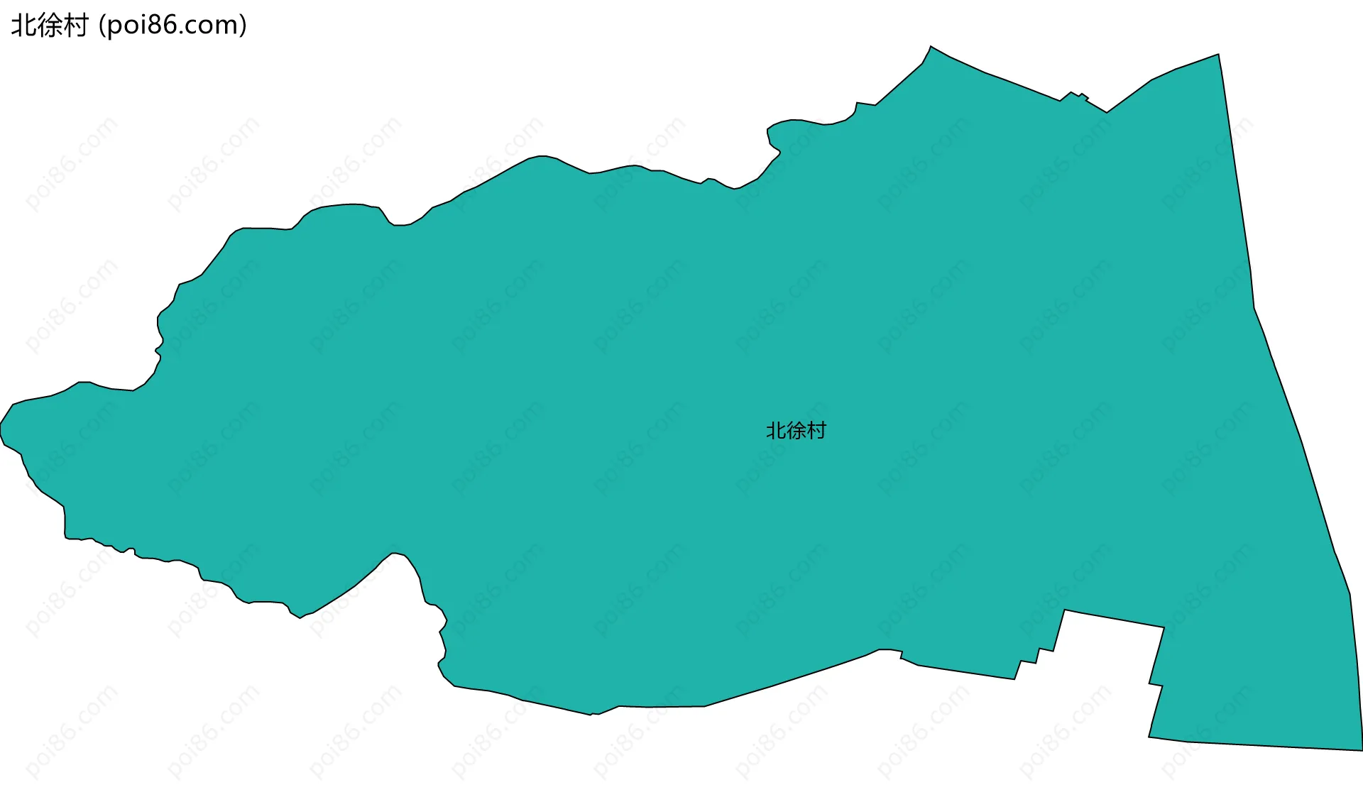 北徐村边界地图