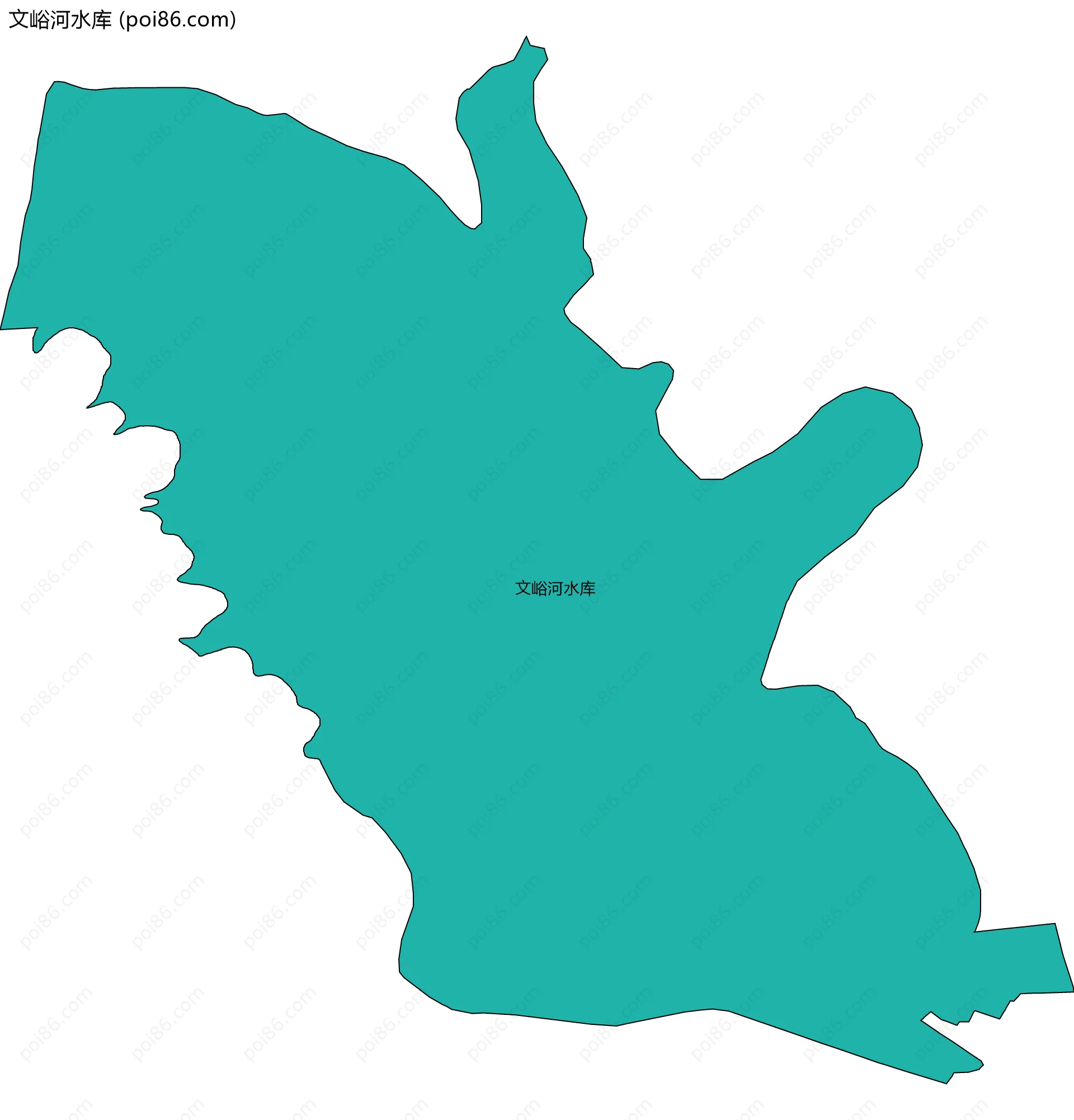 文峪河水库边界地图