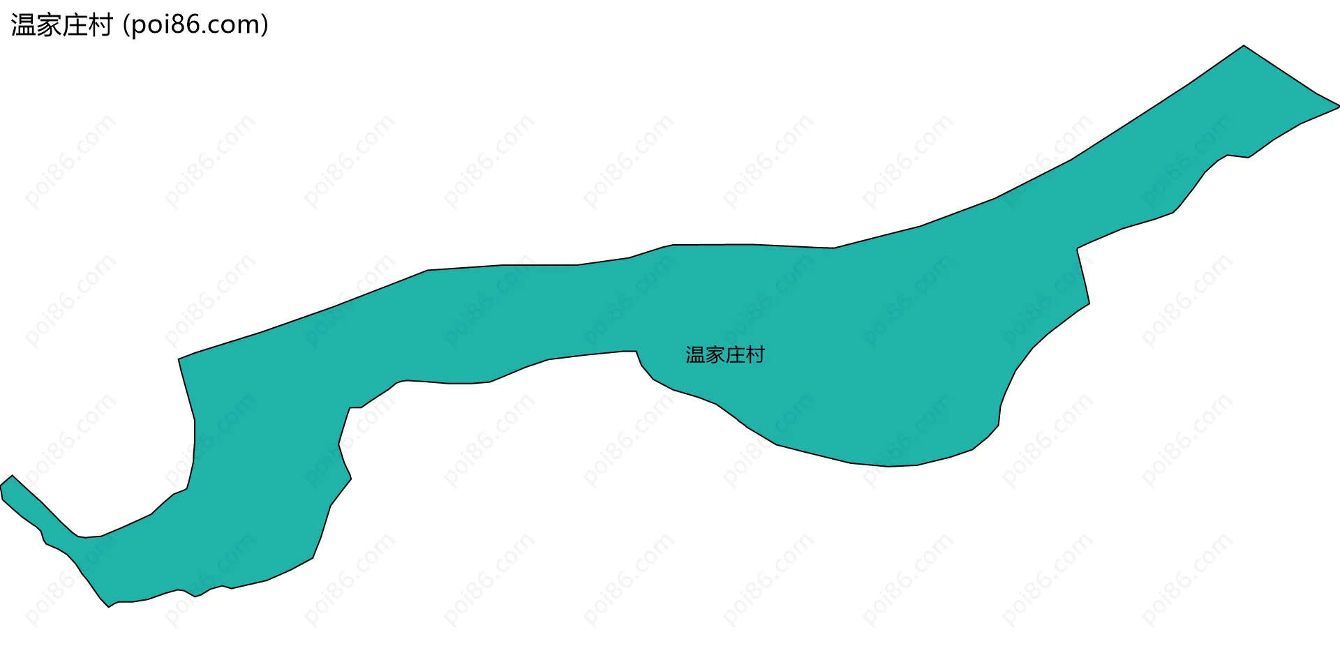 温家庄村边界地图