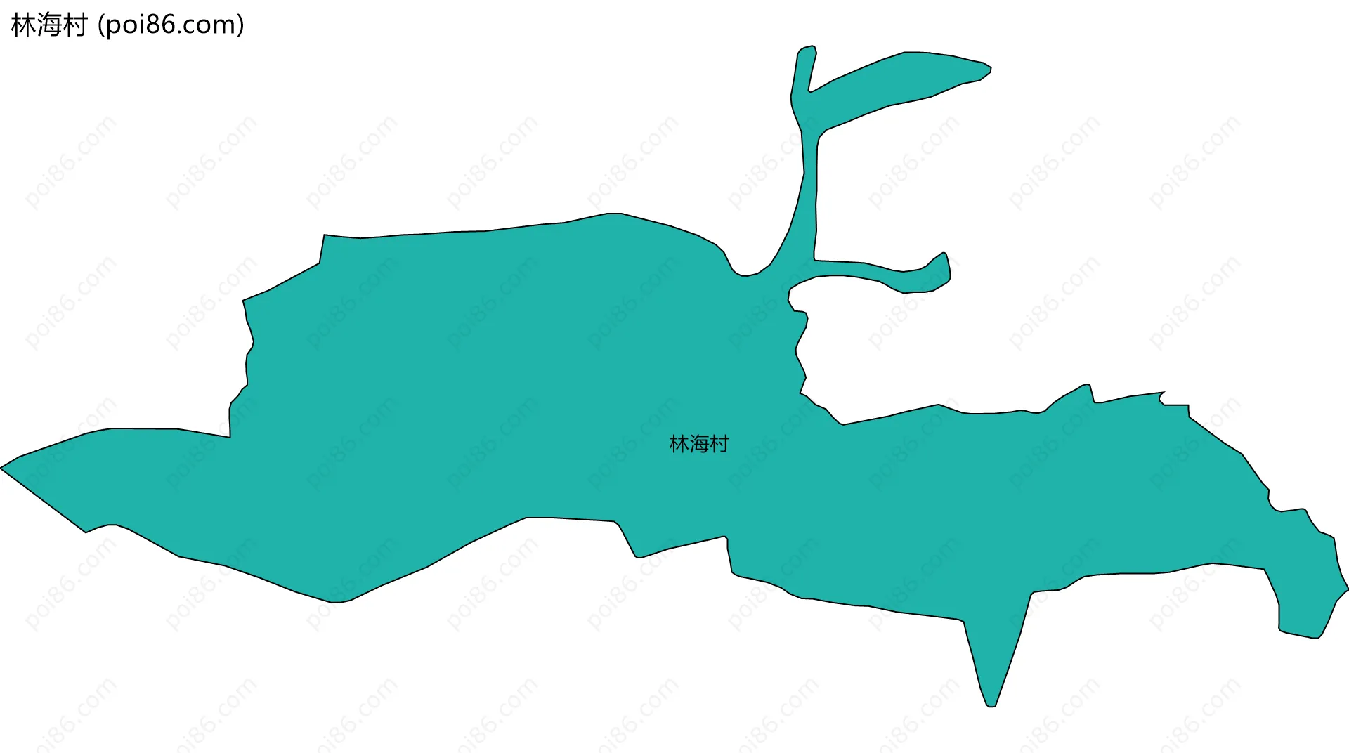 林海村边界地图
