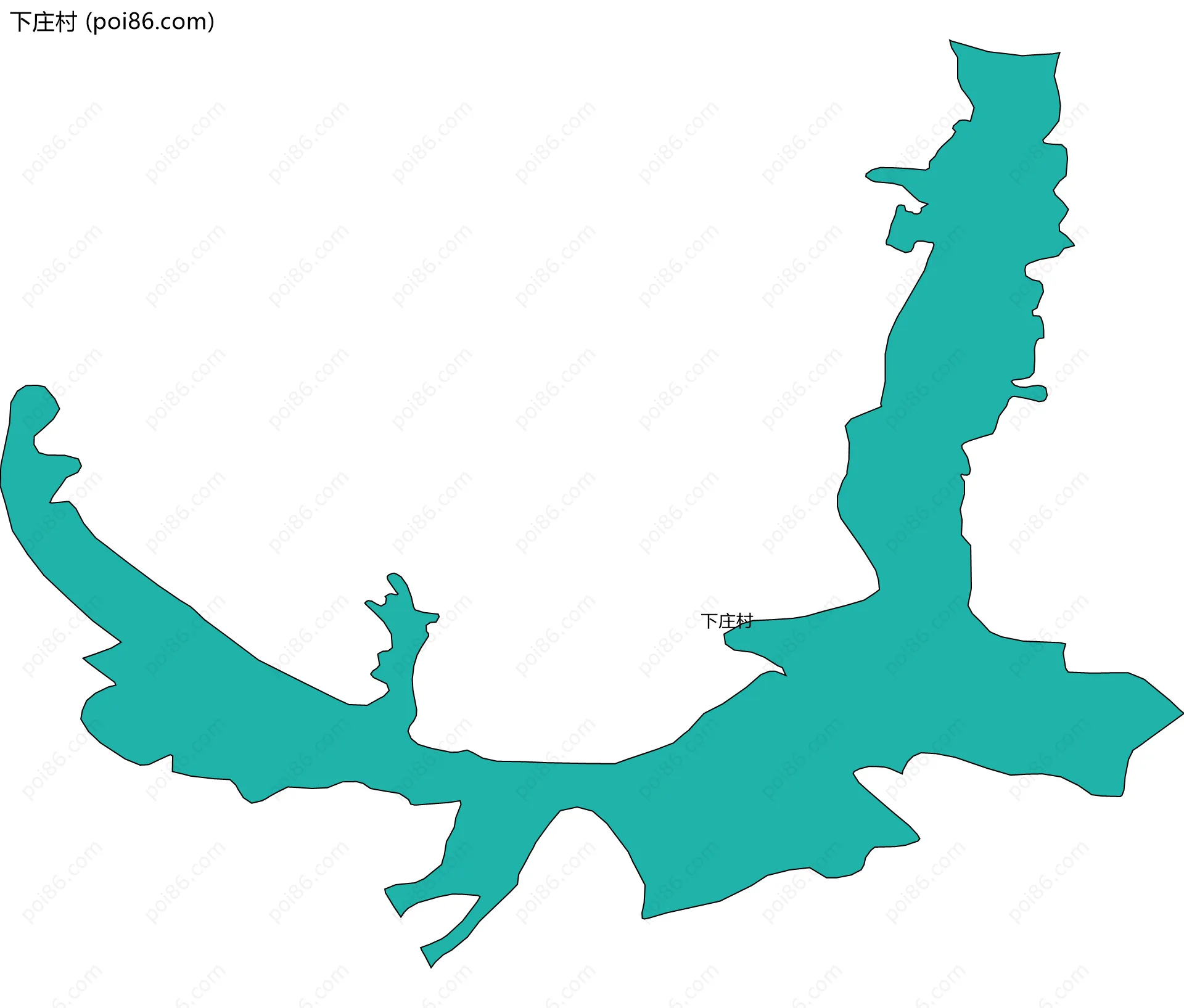 下庄村边界地图