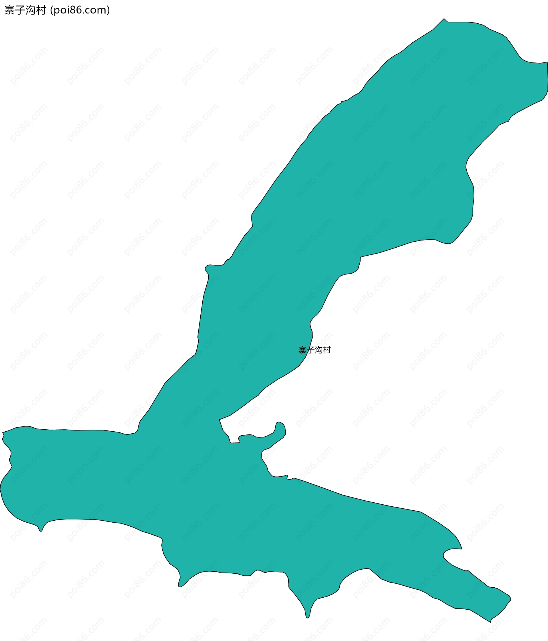 寨子沟村边界地图