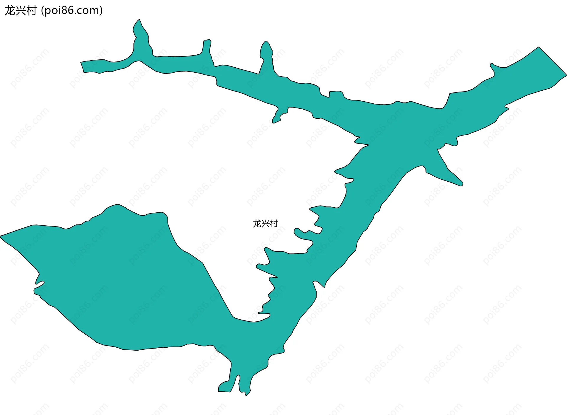 龙兴村边界地图