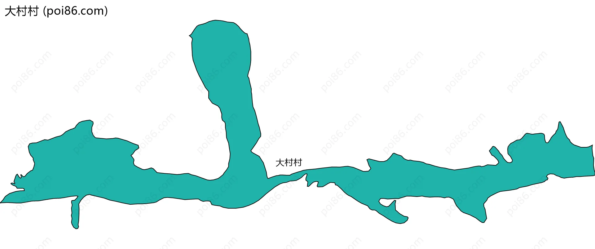 大村村边界地图