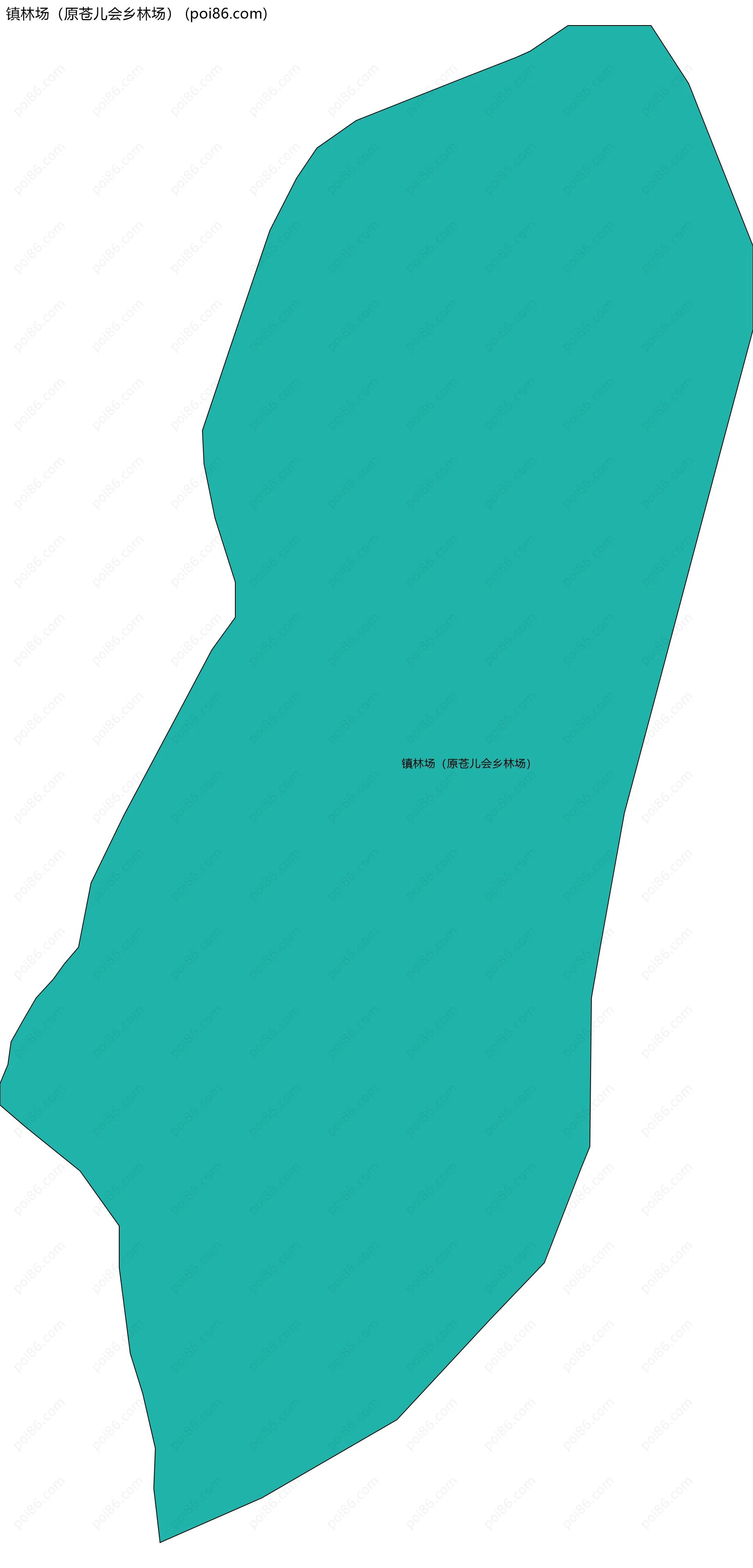 镇林场（原苍儿会乡林场）边界地图