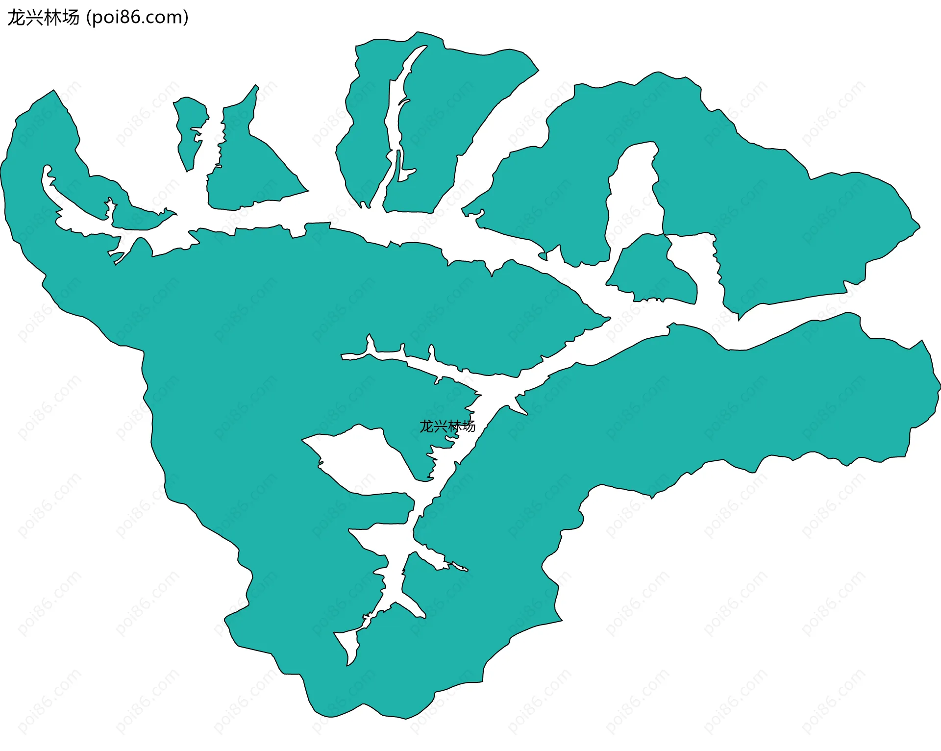 龙兴林场边界地图