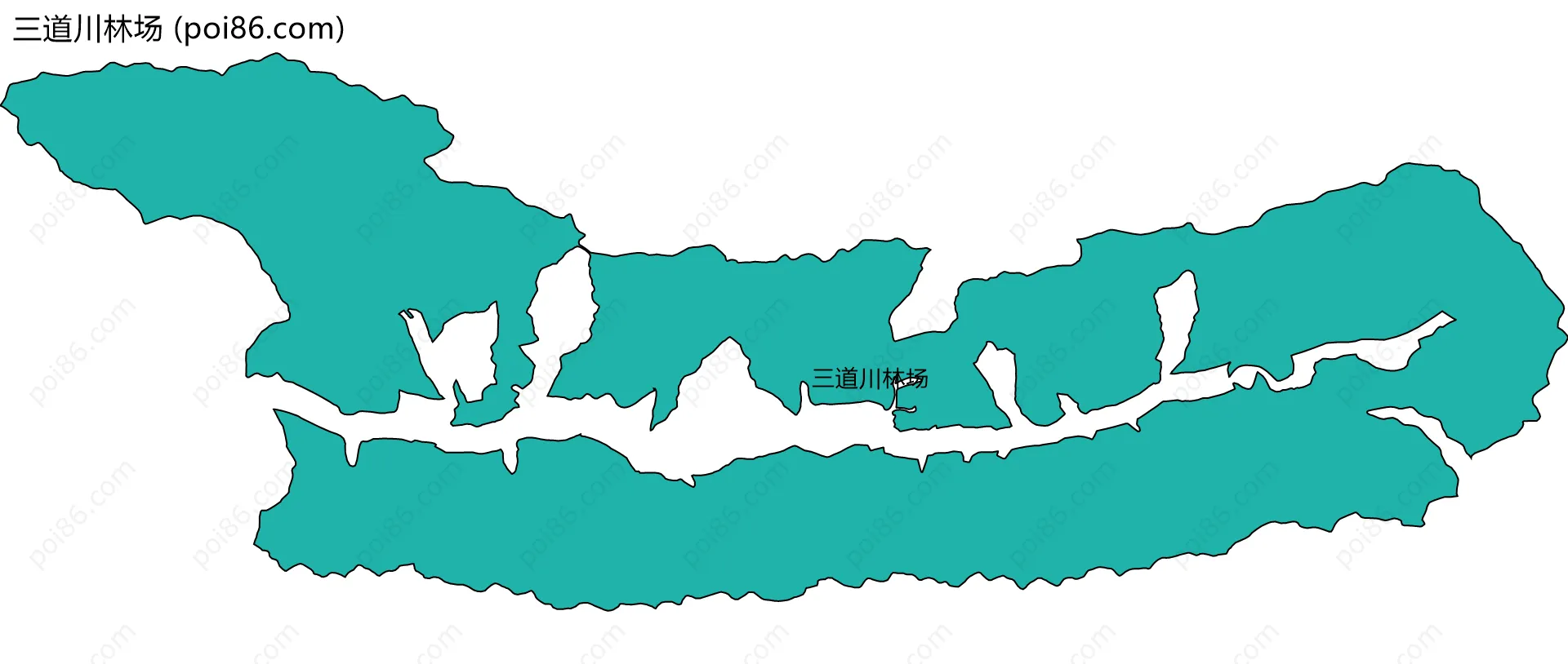 三道川林场边界地图