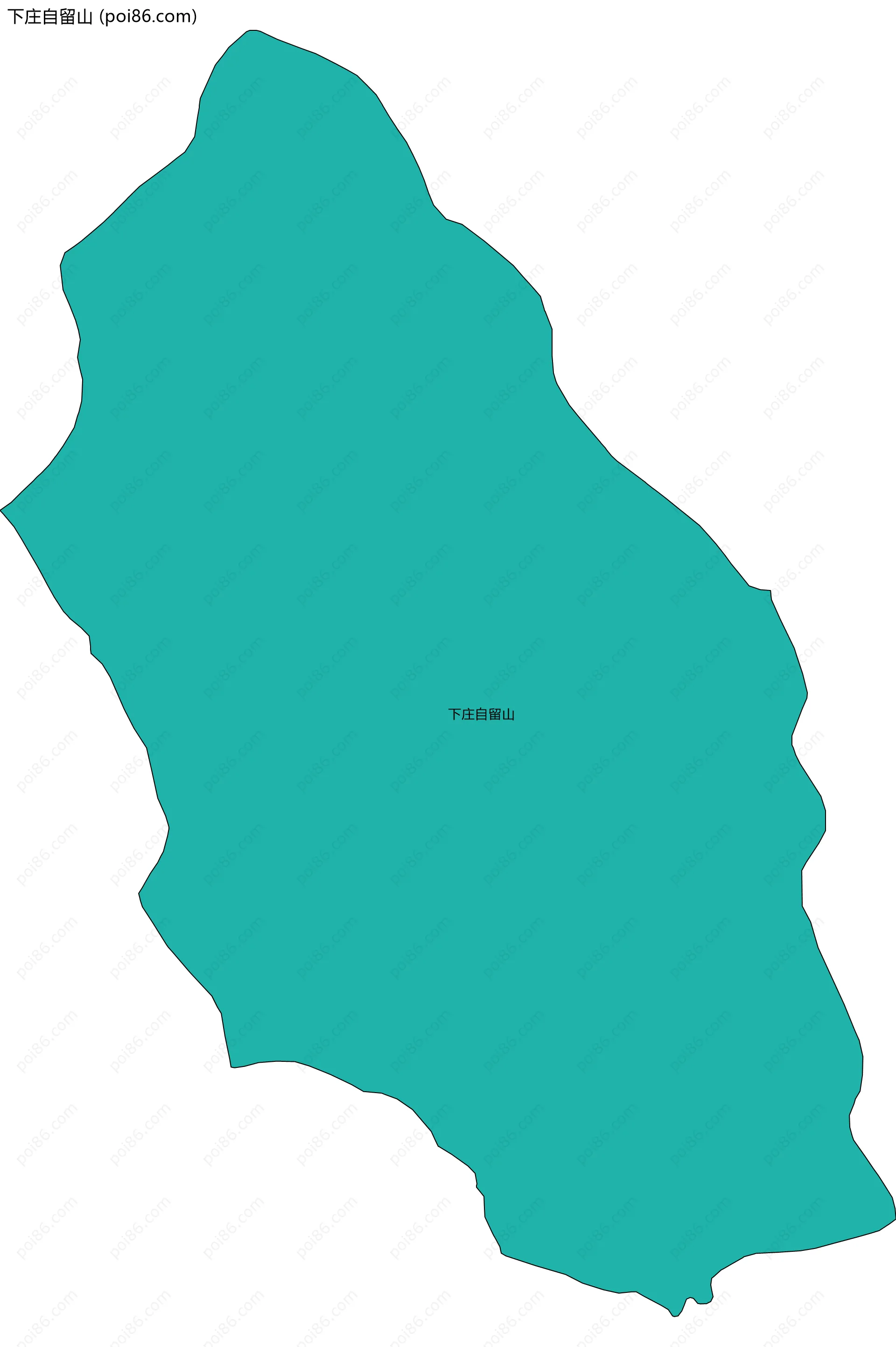 下庄自留山边界地图