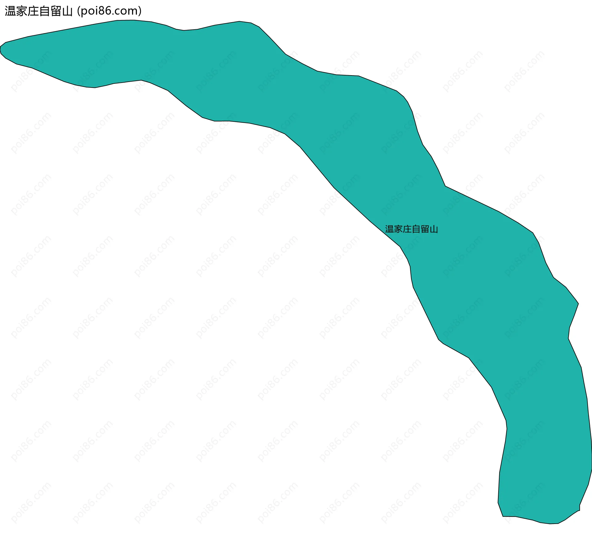 温家庄自留山边界地图