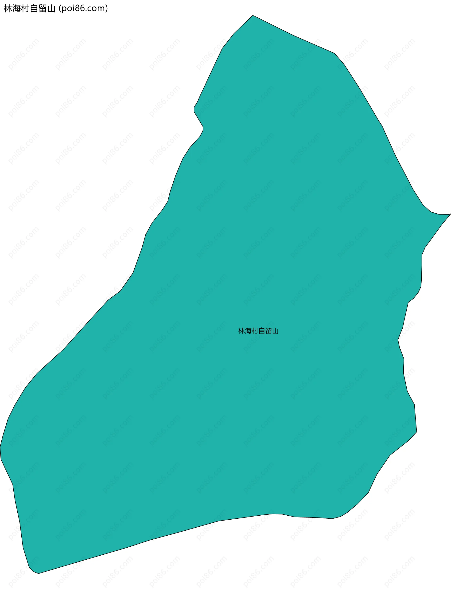 林海村自留山边界地图