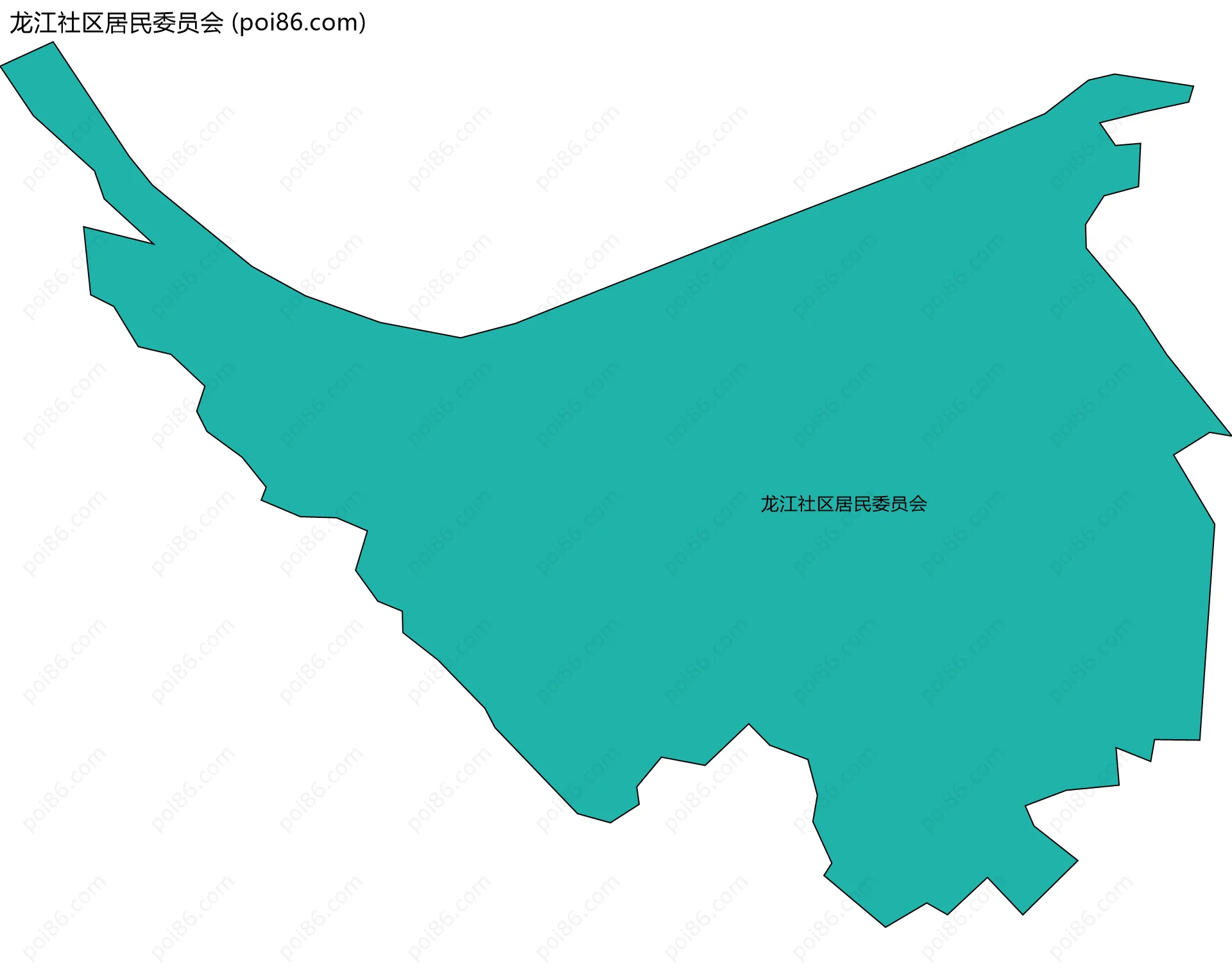 龙江社区居民委员会边界地图