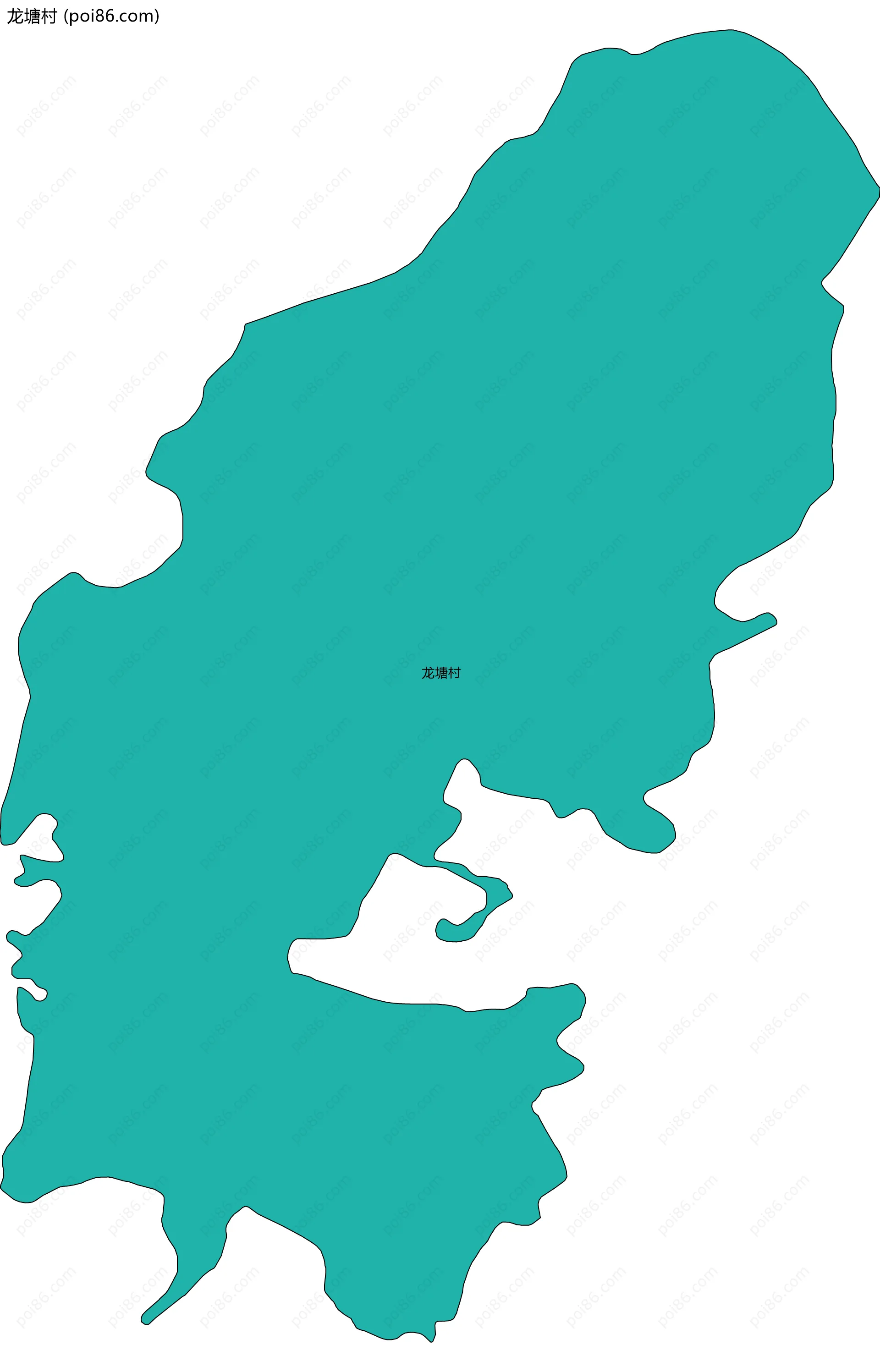 龙塘村边界地图