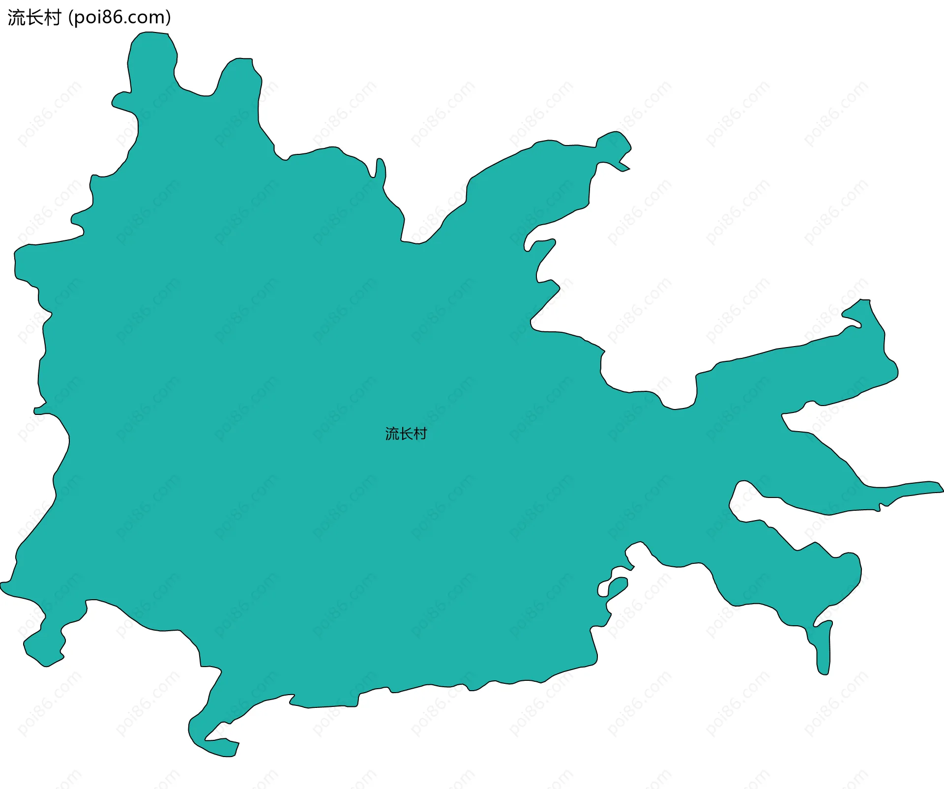 流长村边界地图