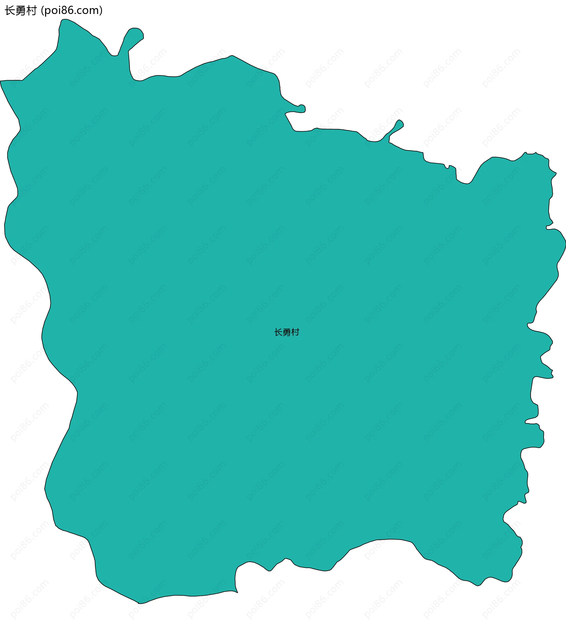 长勇村边界地图