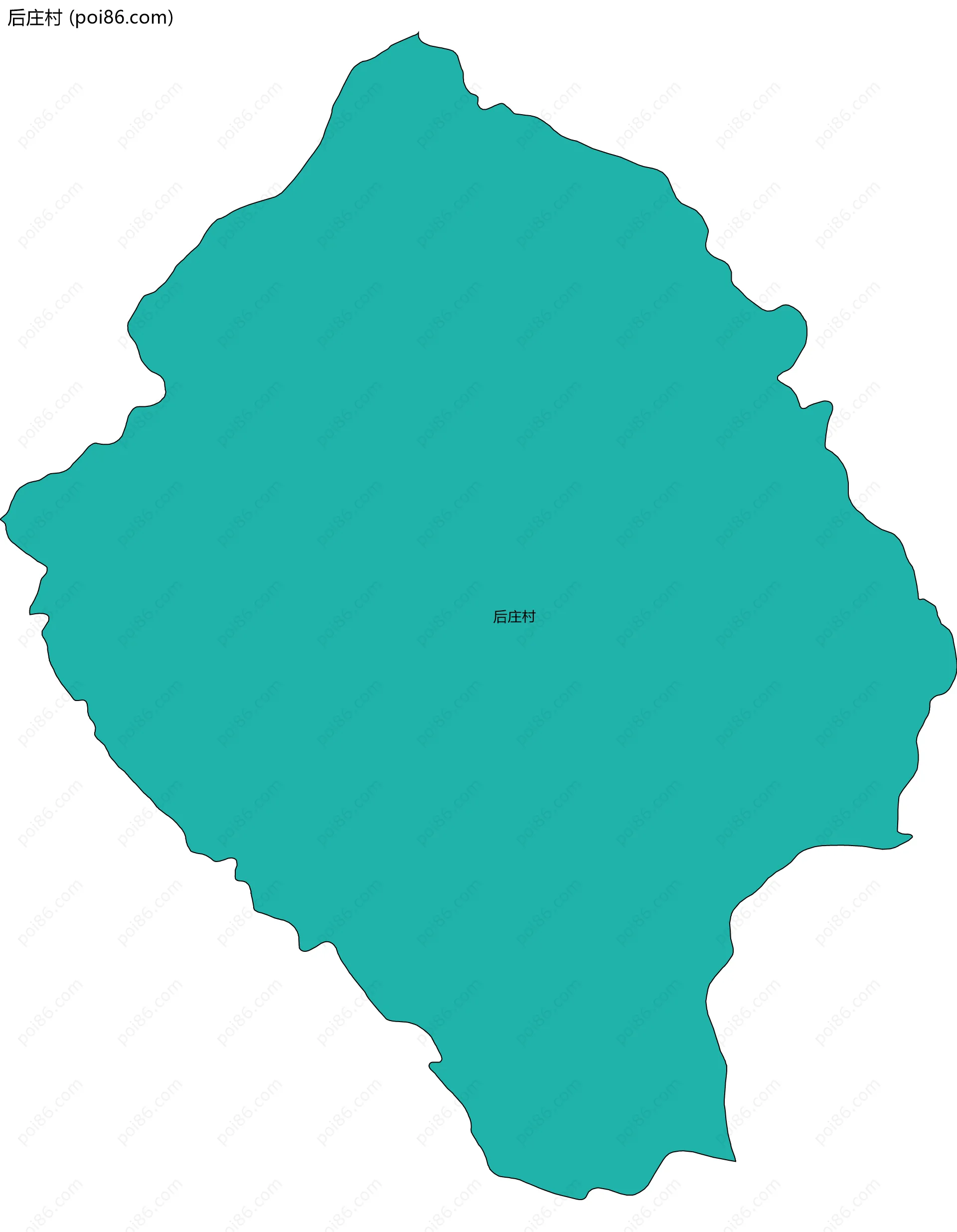 后庄村边界地图