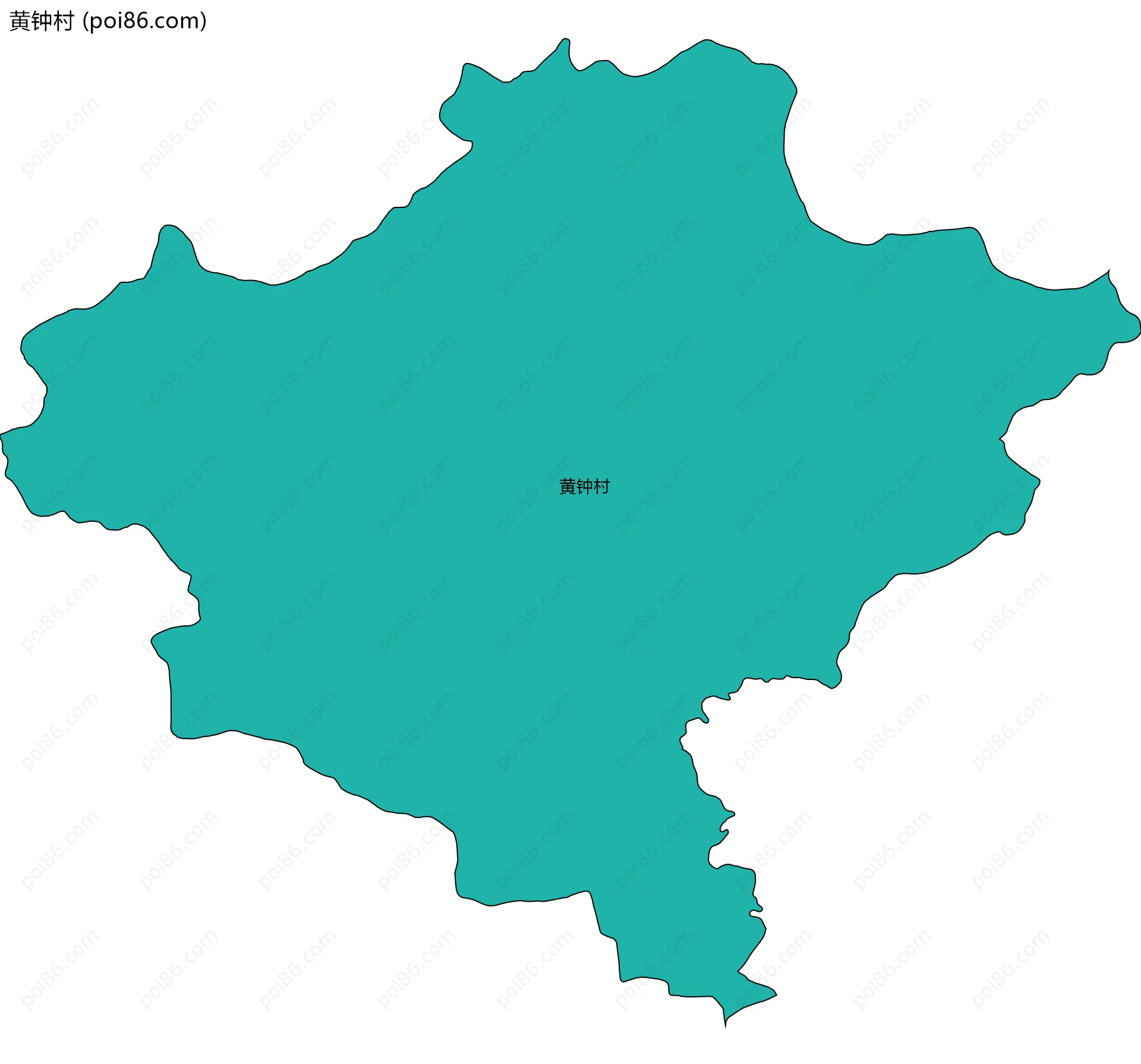 黄钟村边界地图