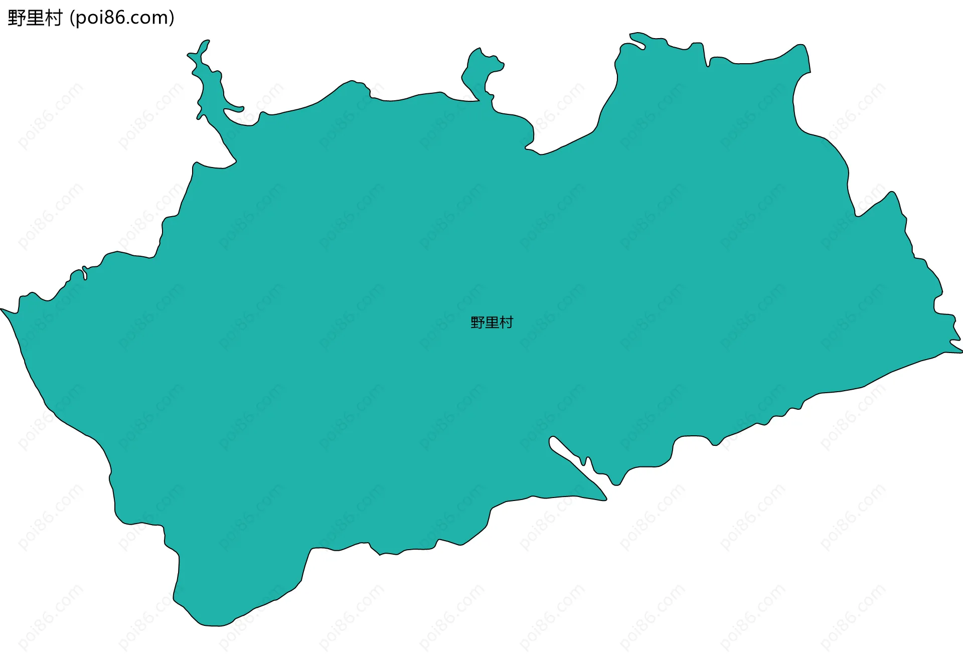 野里村边界地图