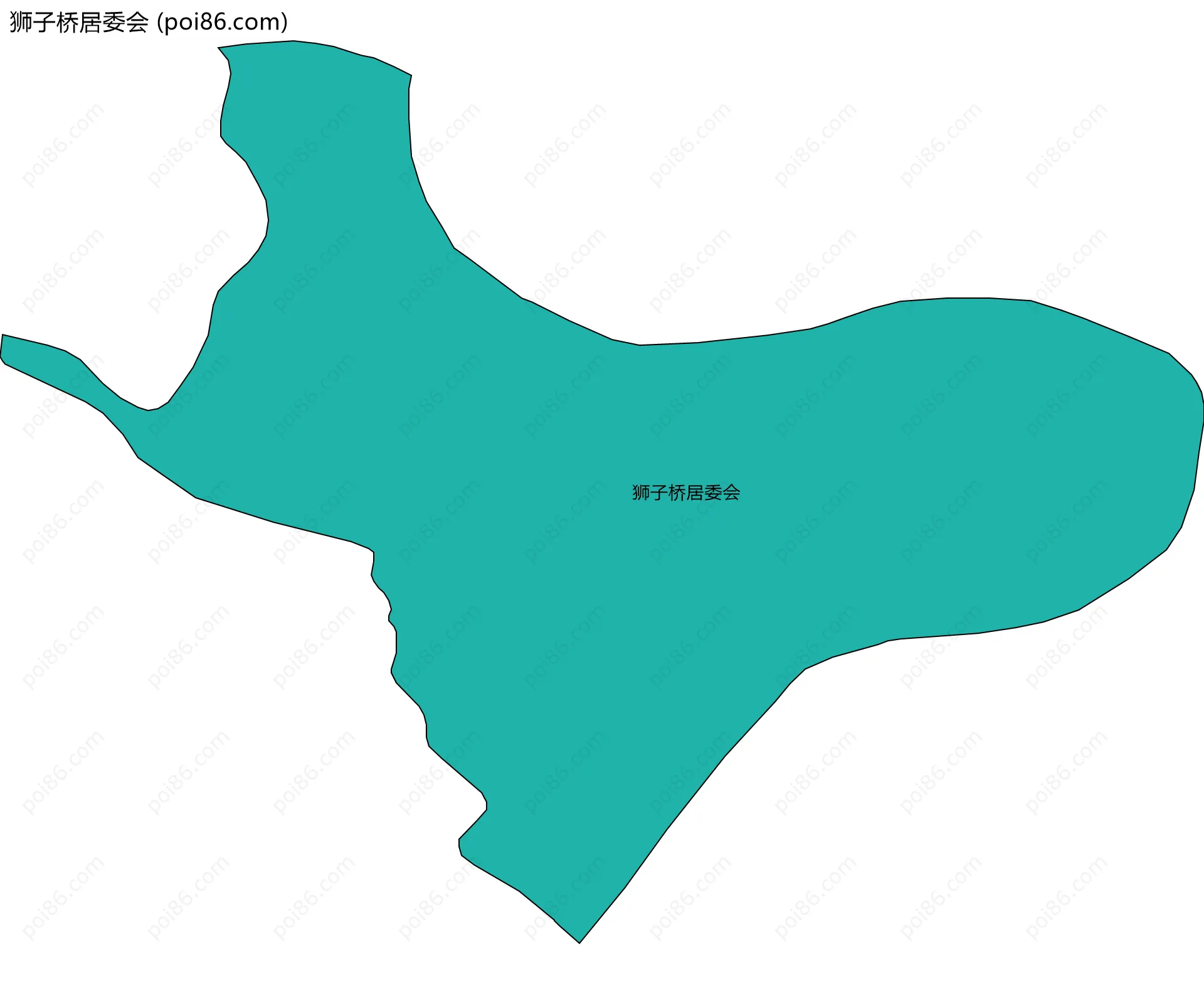 狮子桥居委会边界地图