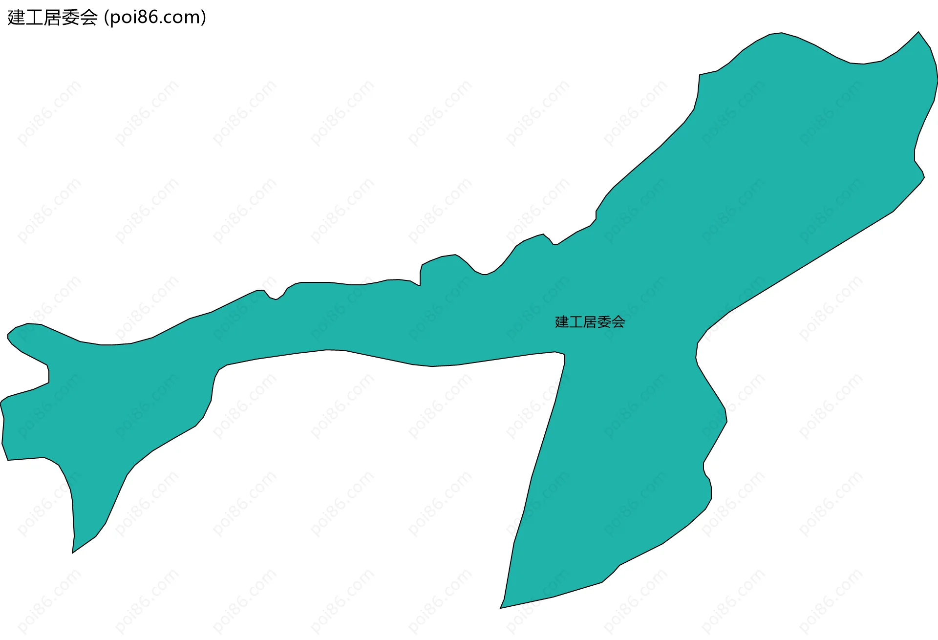 建工居委会边界地图