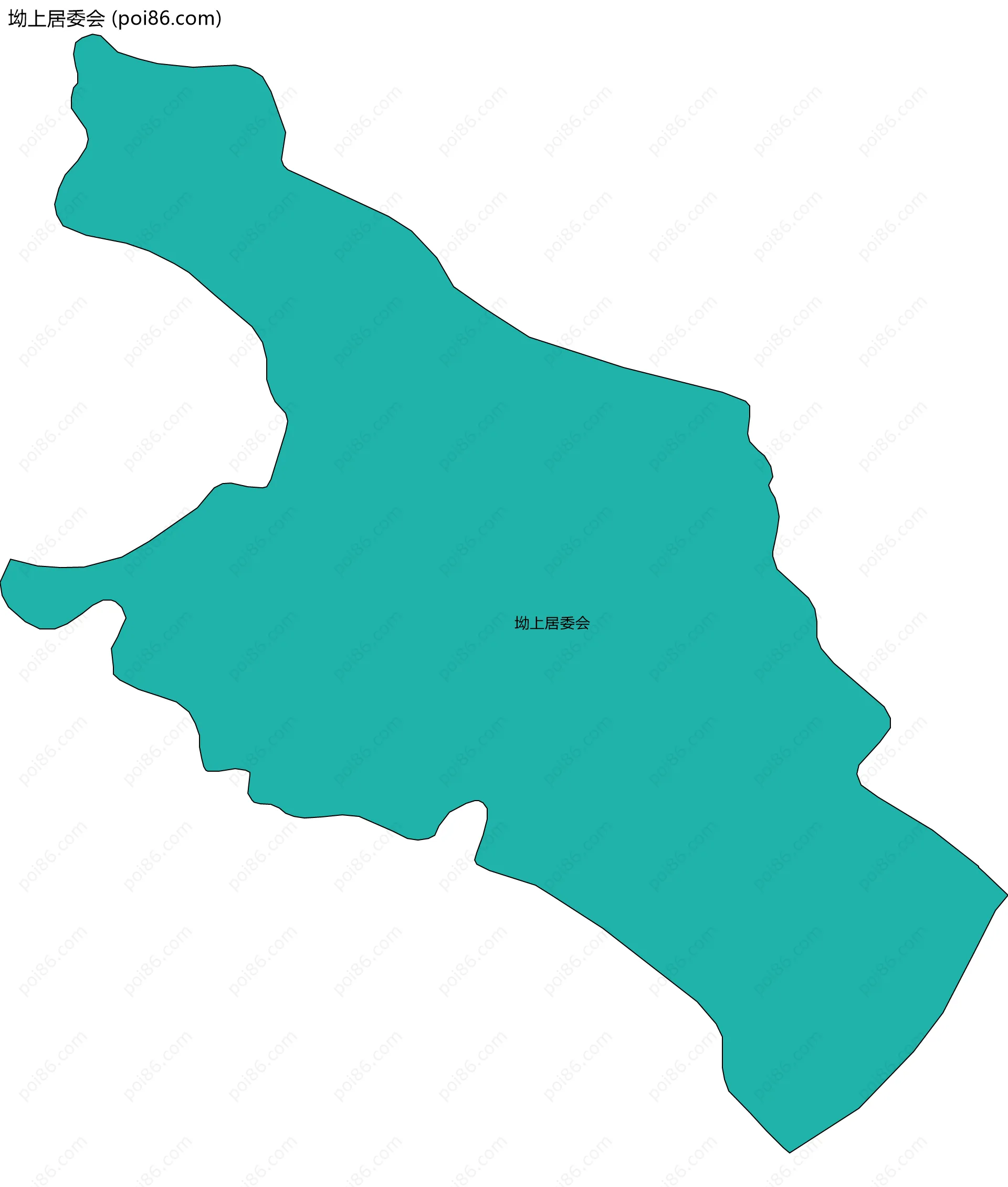 坳上居委会边界地图