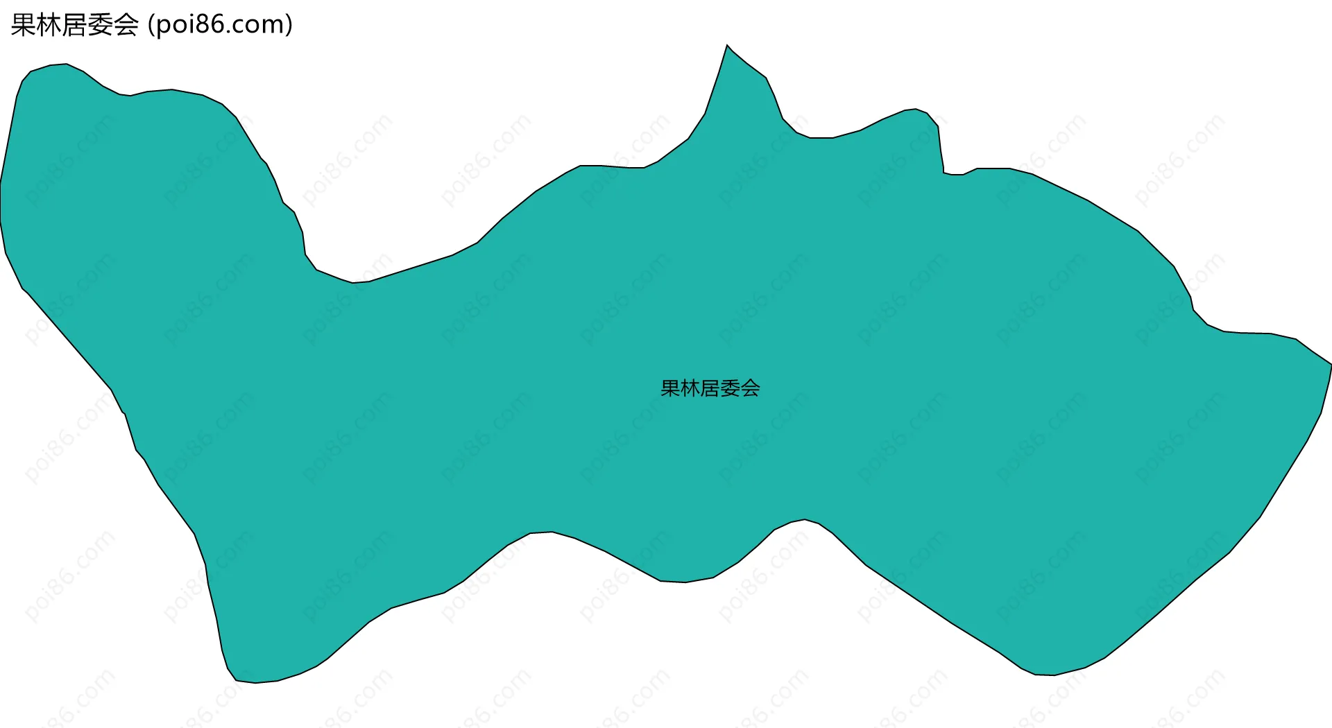 果林居委会边界地图