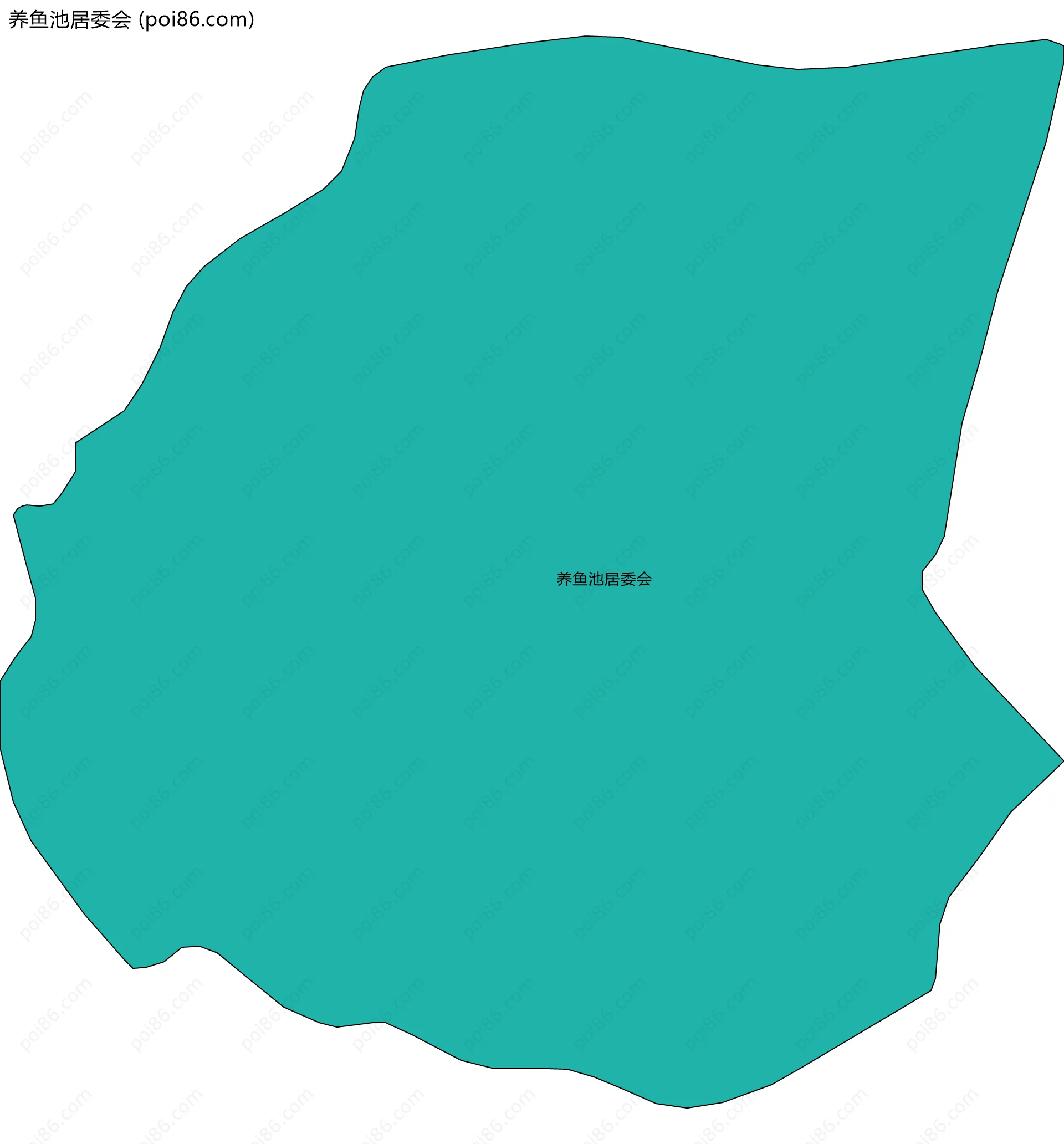 养鱼池居委会边界地图