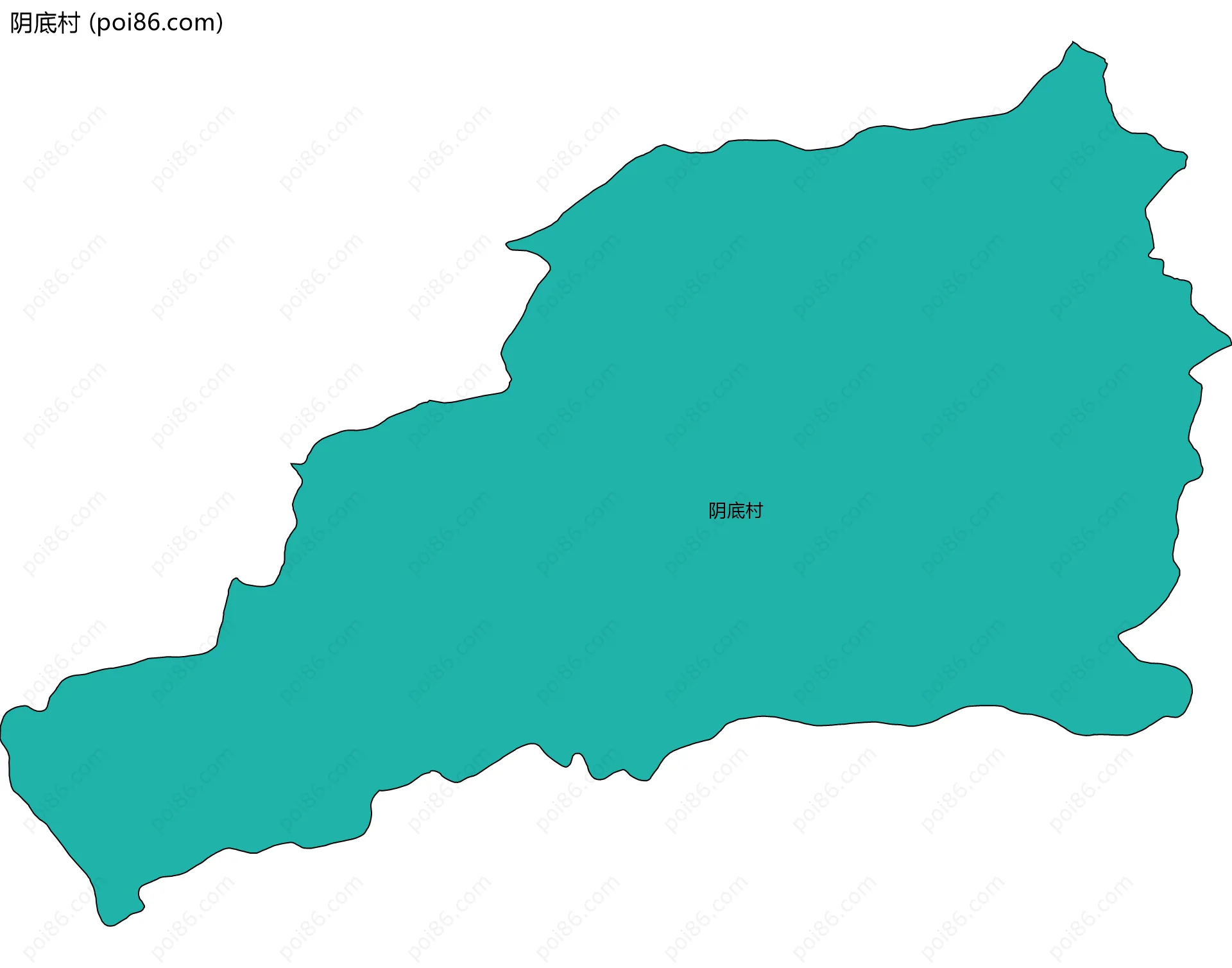 阴底村边界地图