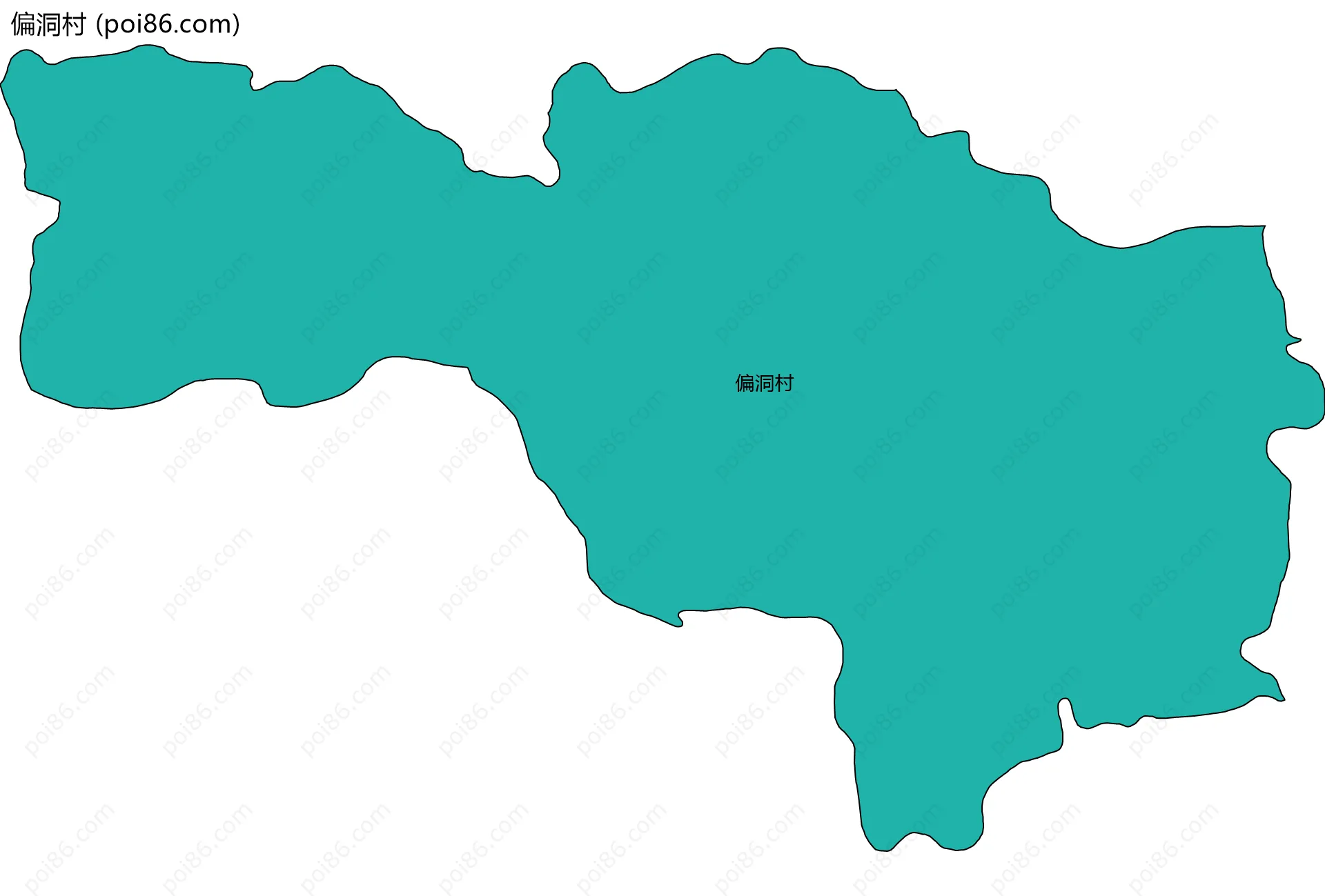 偏洞村边界地图