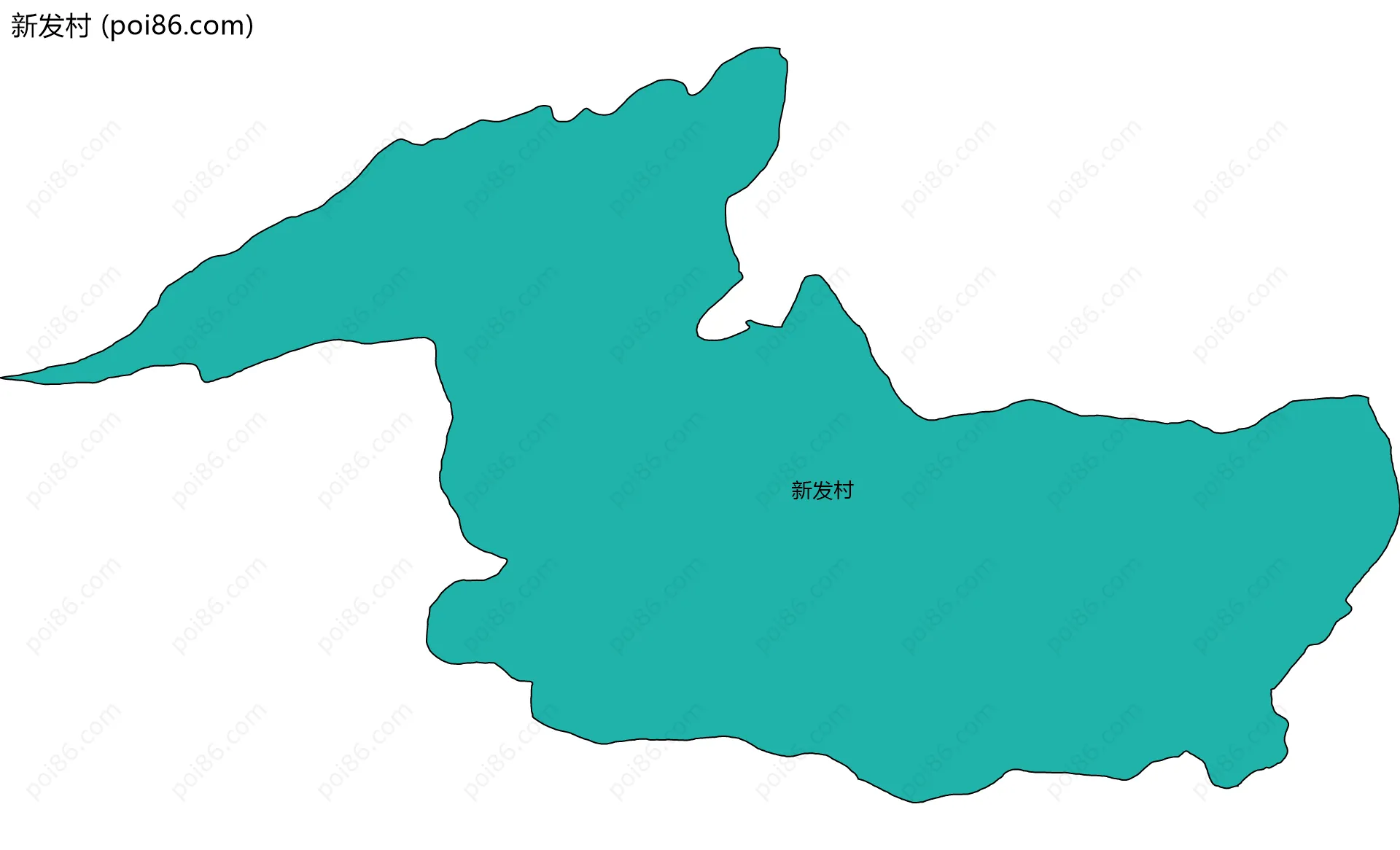 新发村边界地图