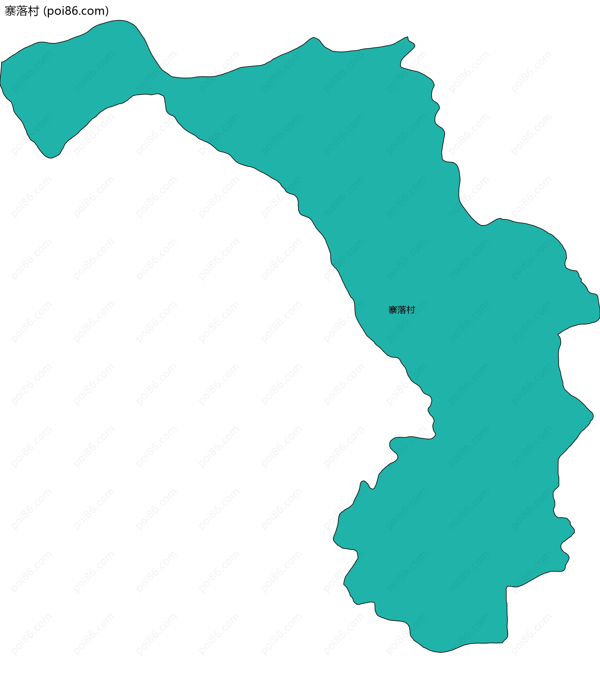 寨落村边界地图