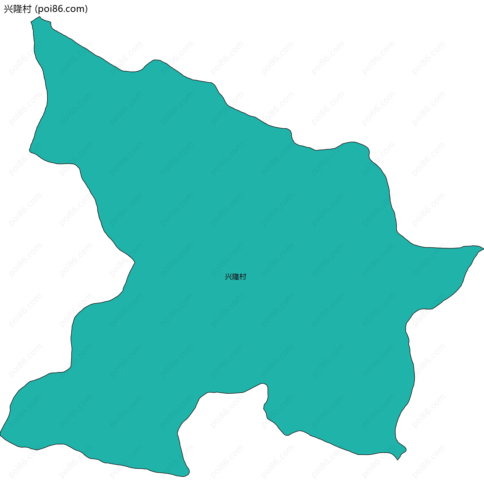 兴隆村边界地图