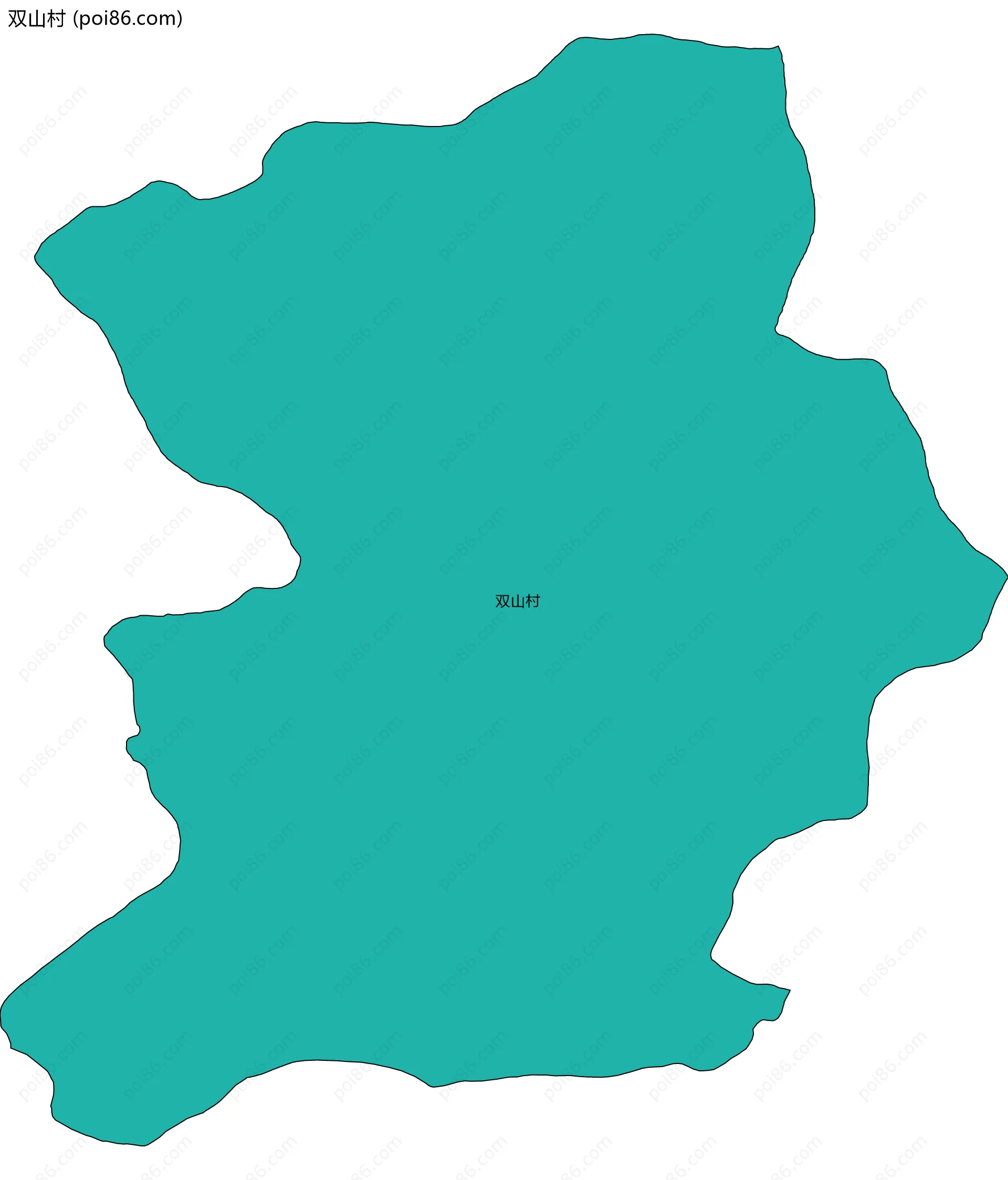 双山村边界地图