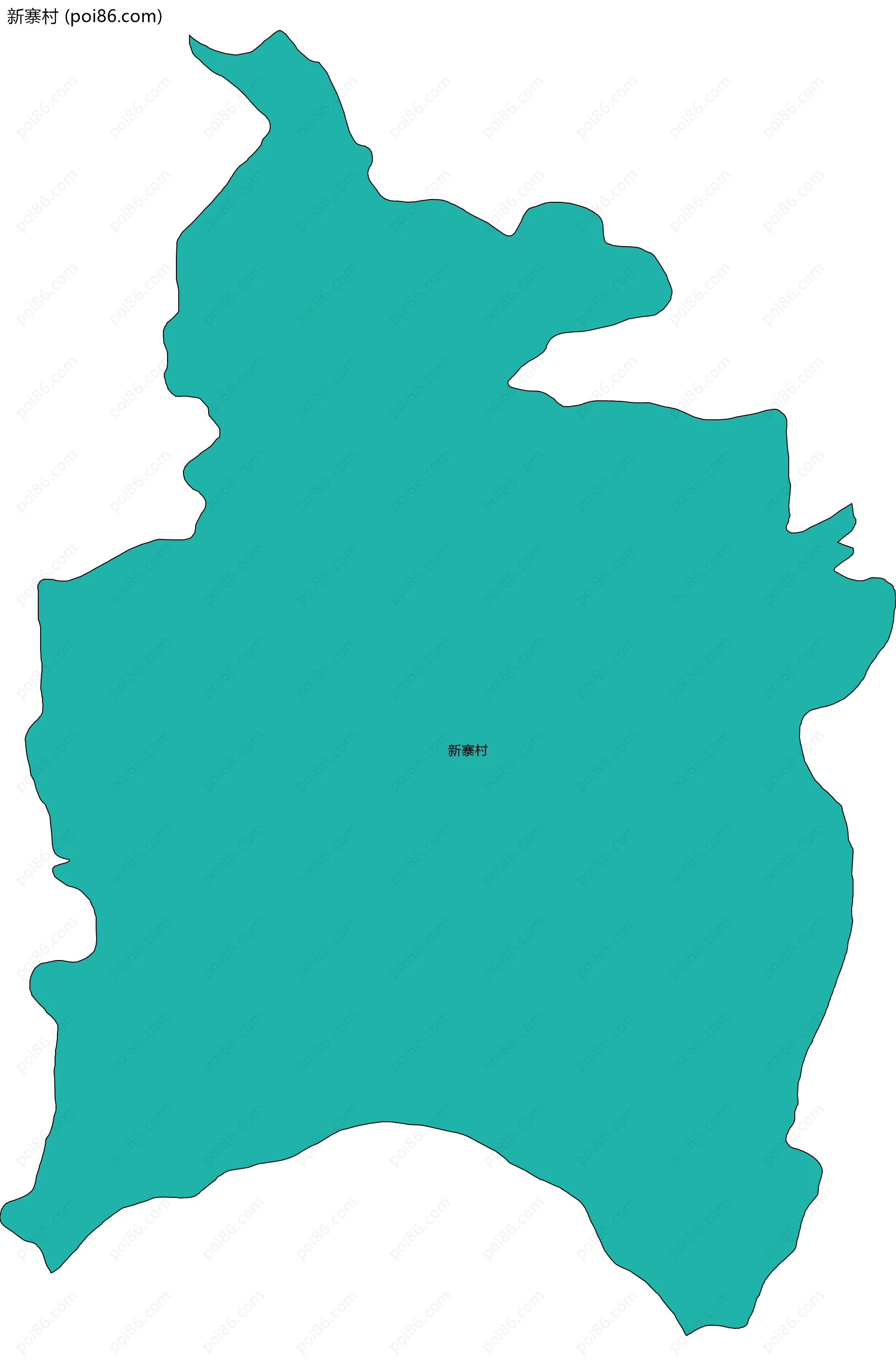 新寨村边界地图