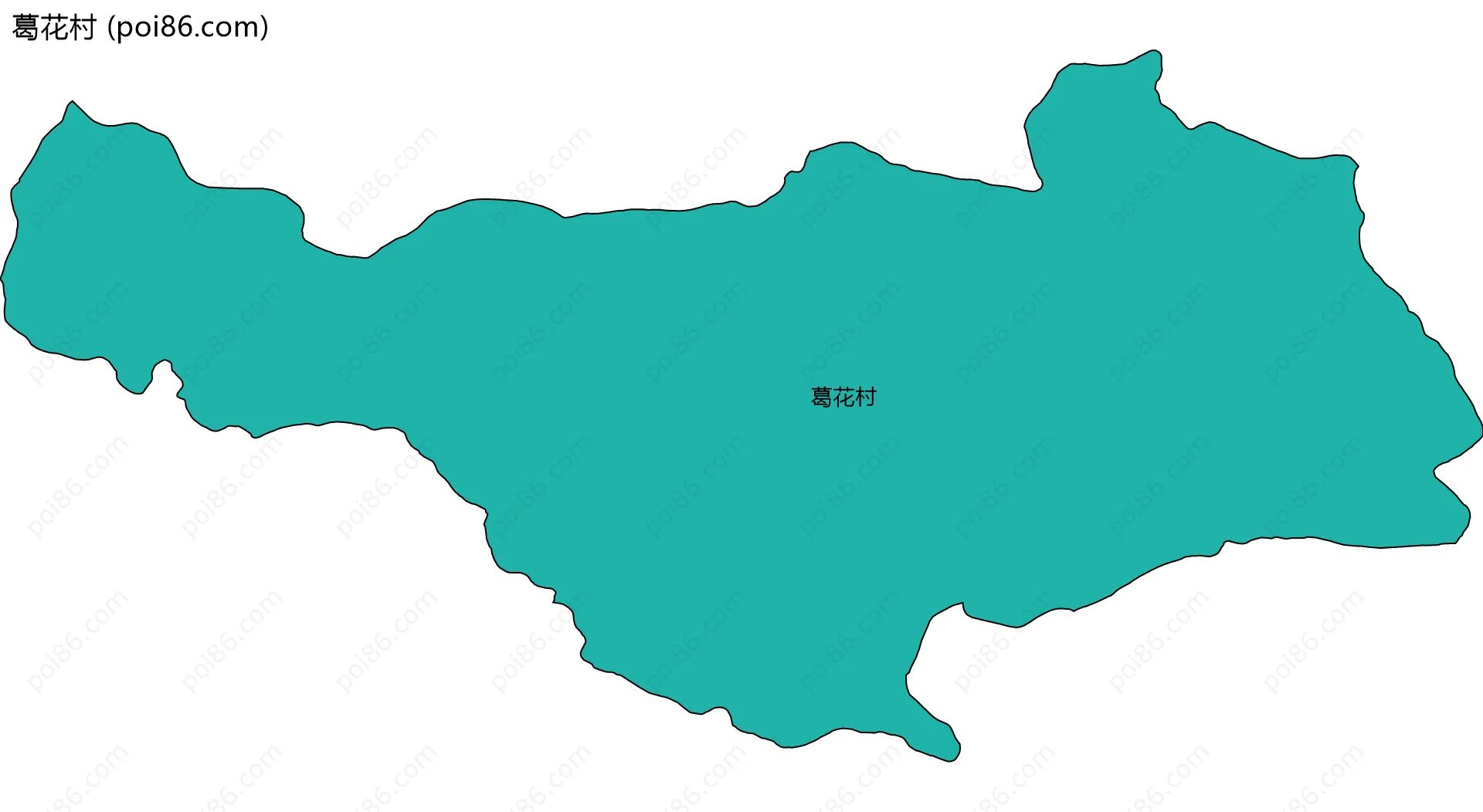 葛花村边界地图