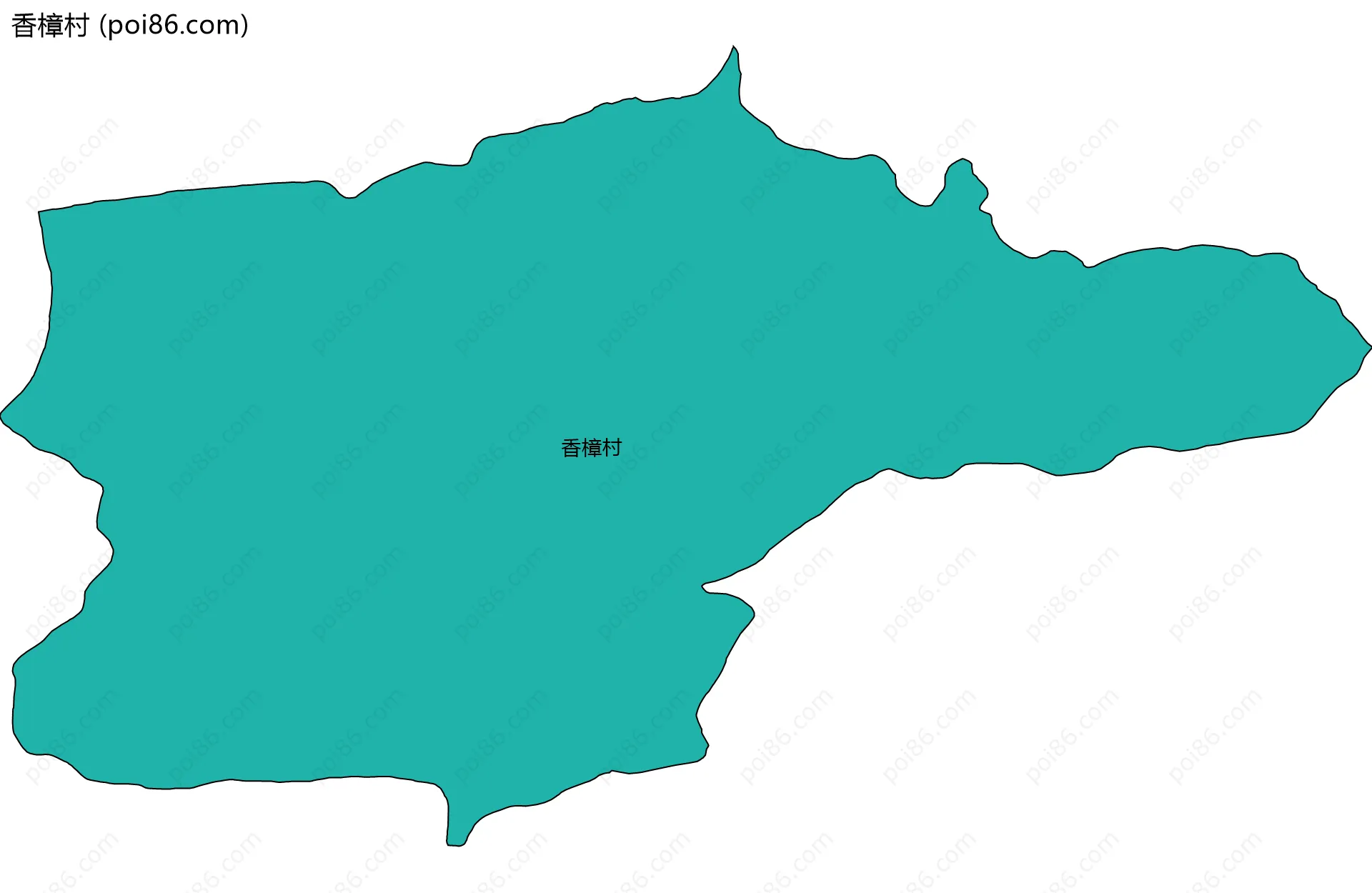 香樟村边界地图