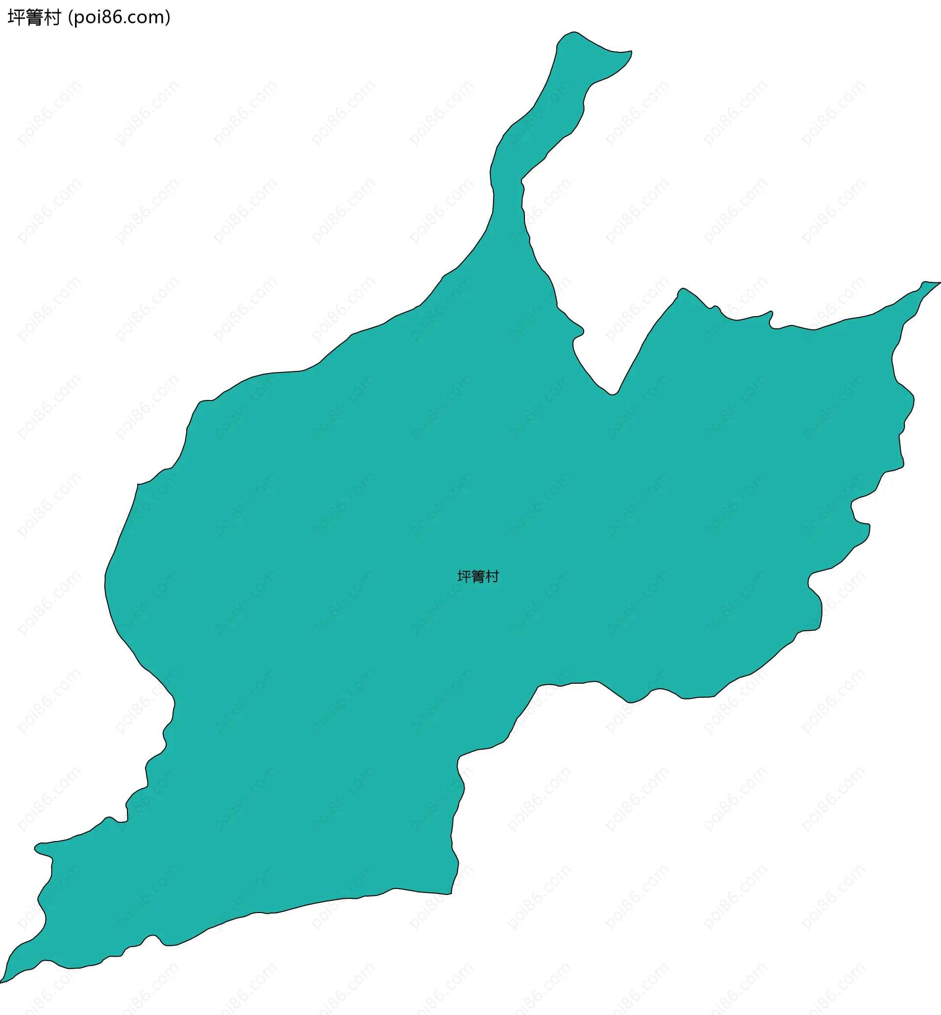 坪箐村边界地图