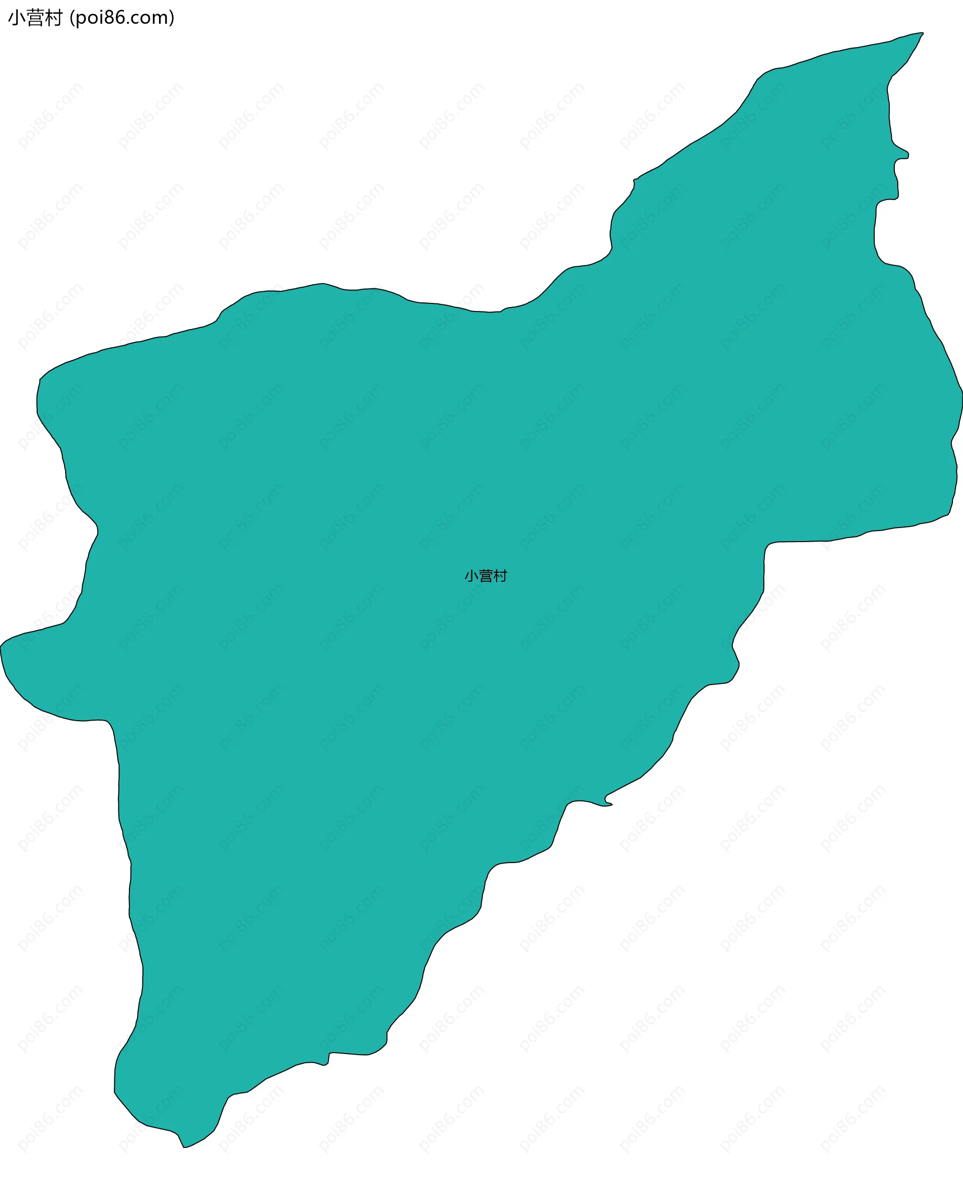 小营村边界地图