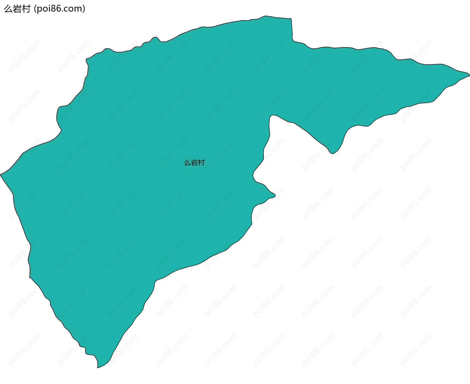 么岩村边界地图