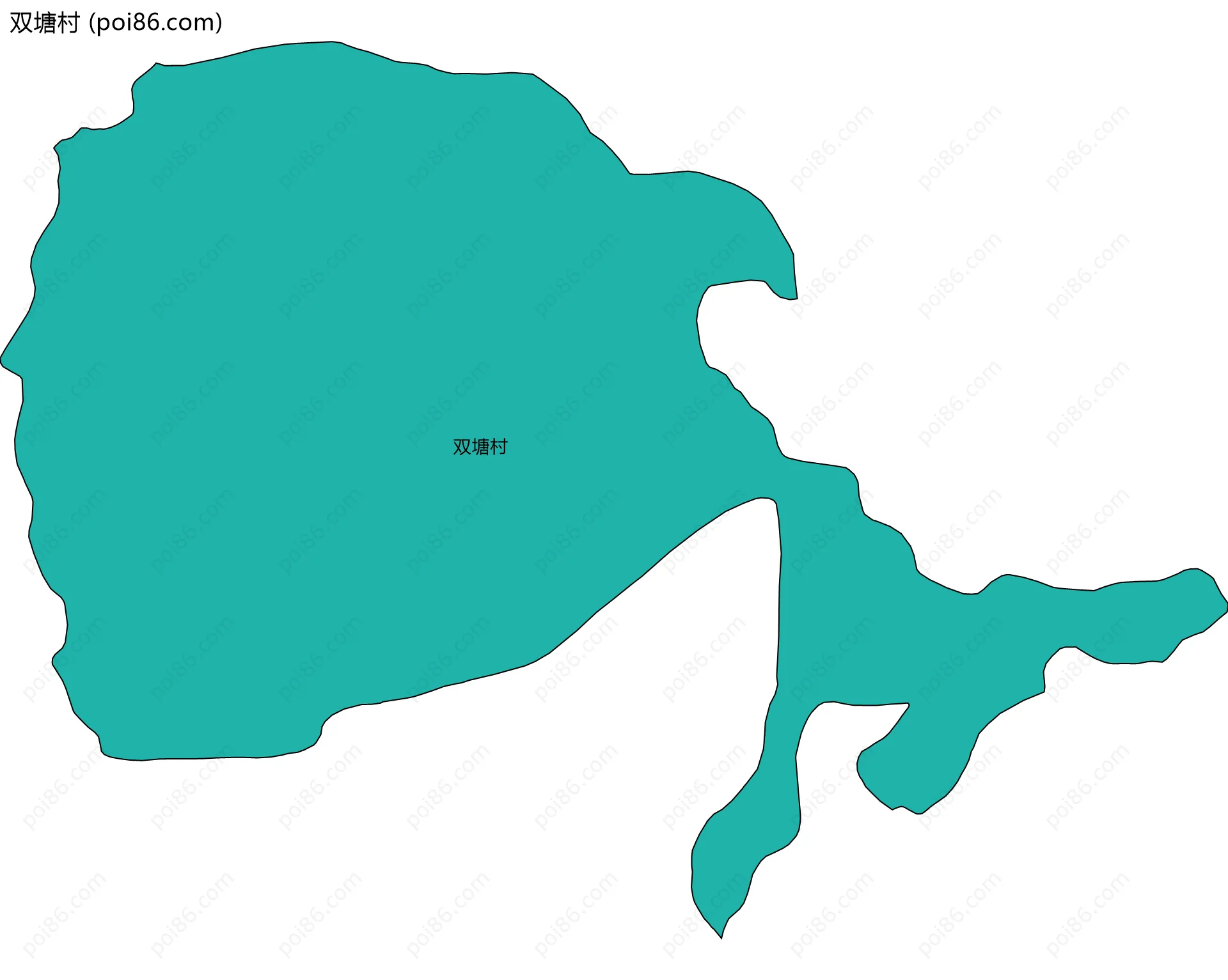 双塘村边界地图