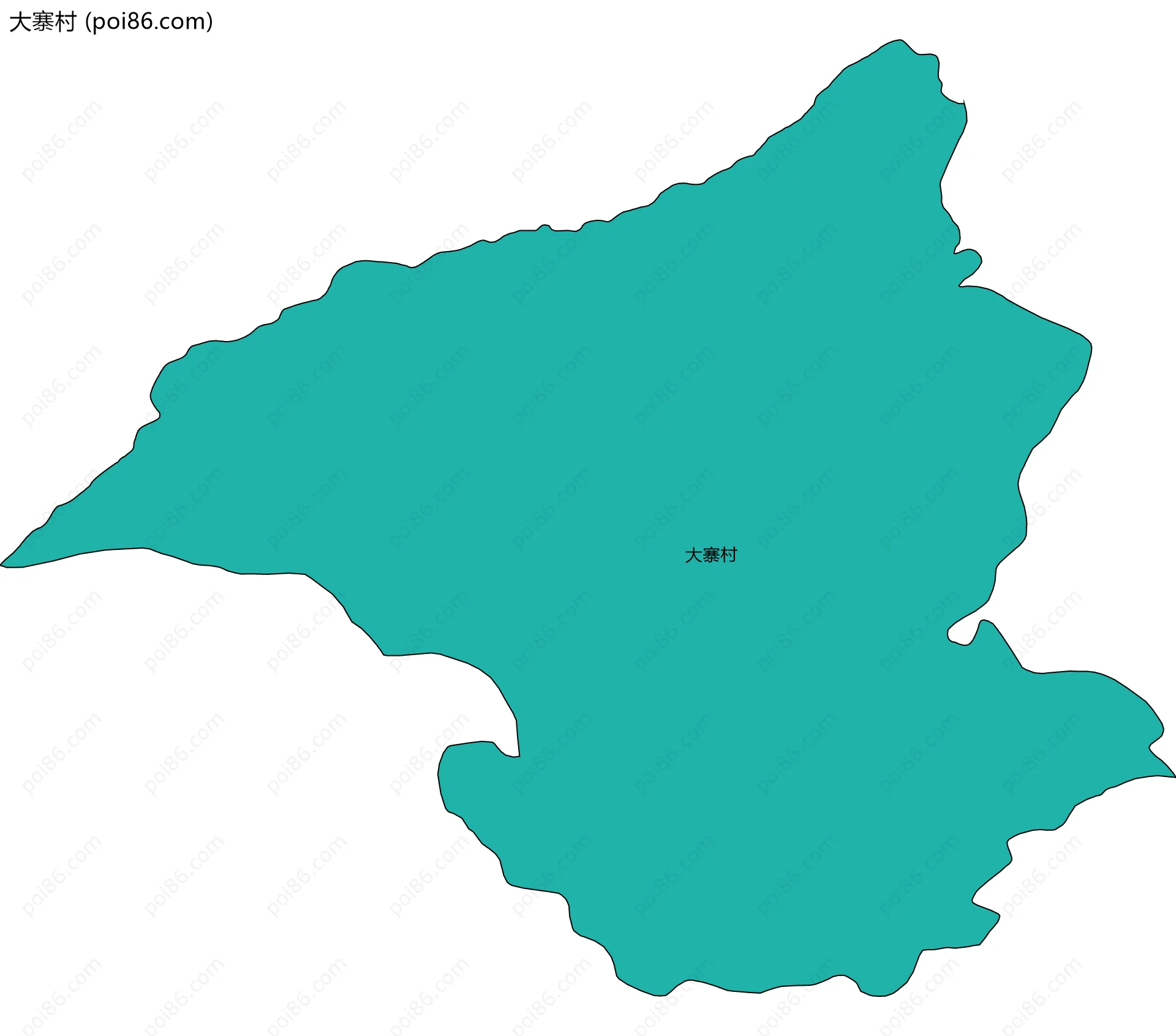 大寨村边界地图