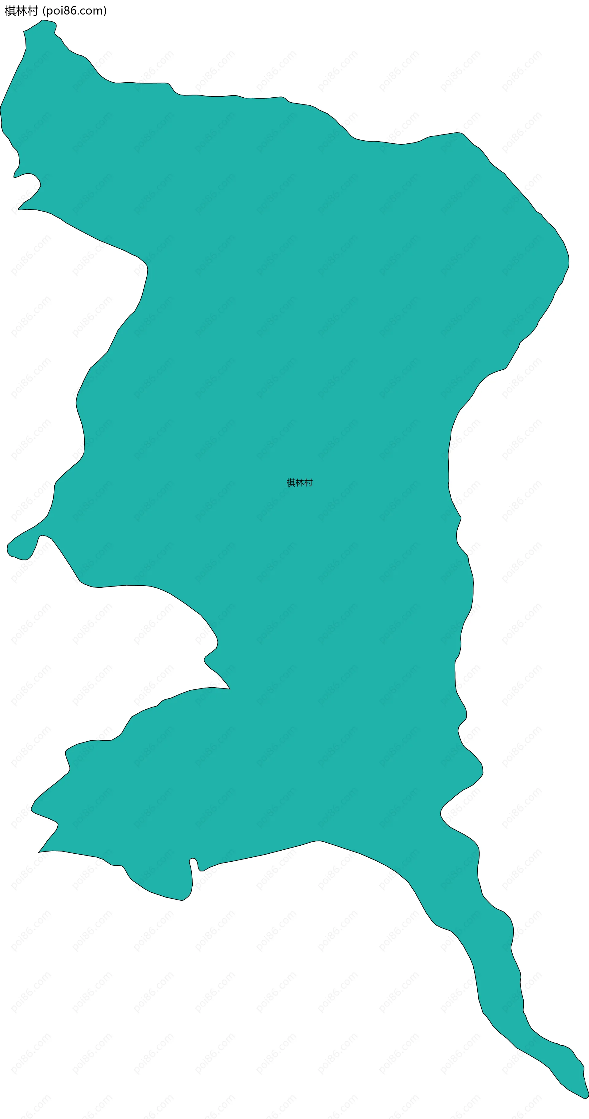 棋林村边界地图