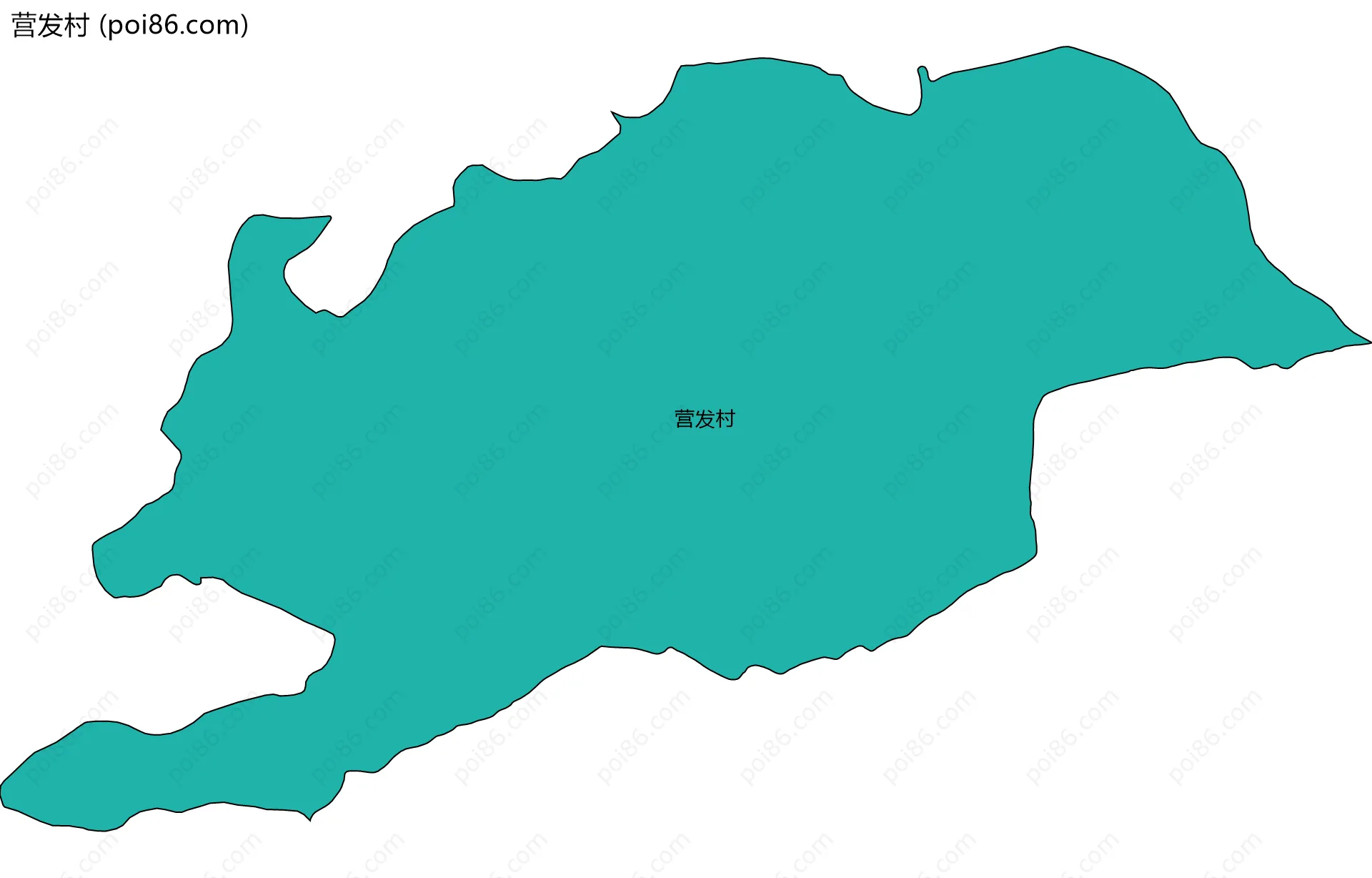 营发村边界地图