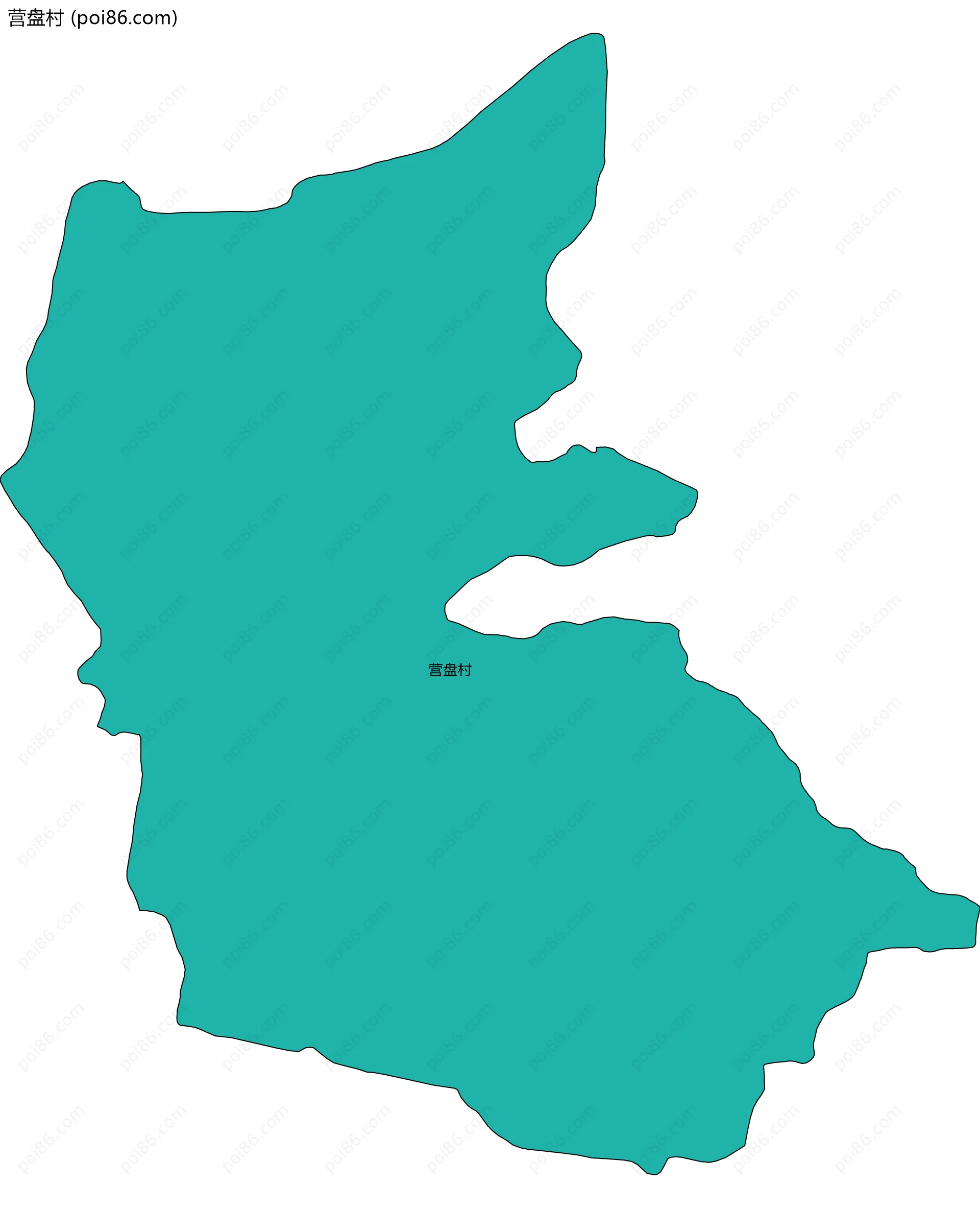 营盘村边界地图