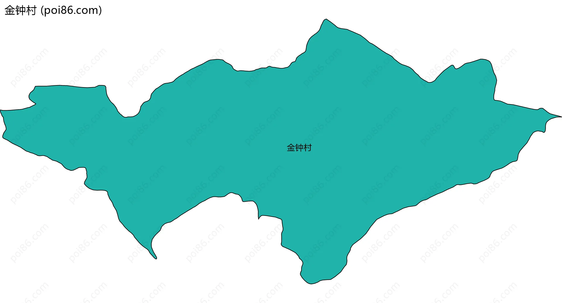 金钟村边界地图