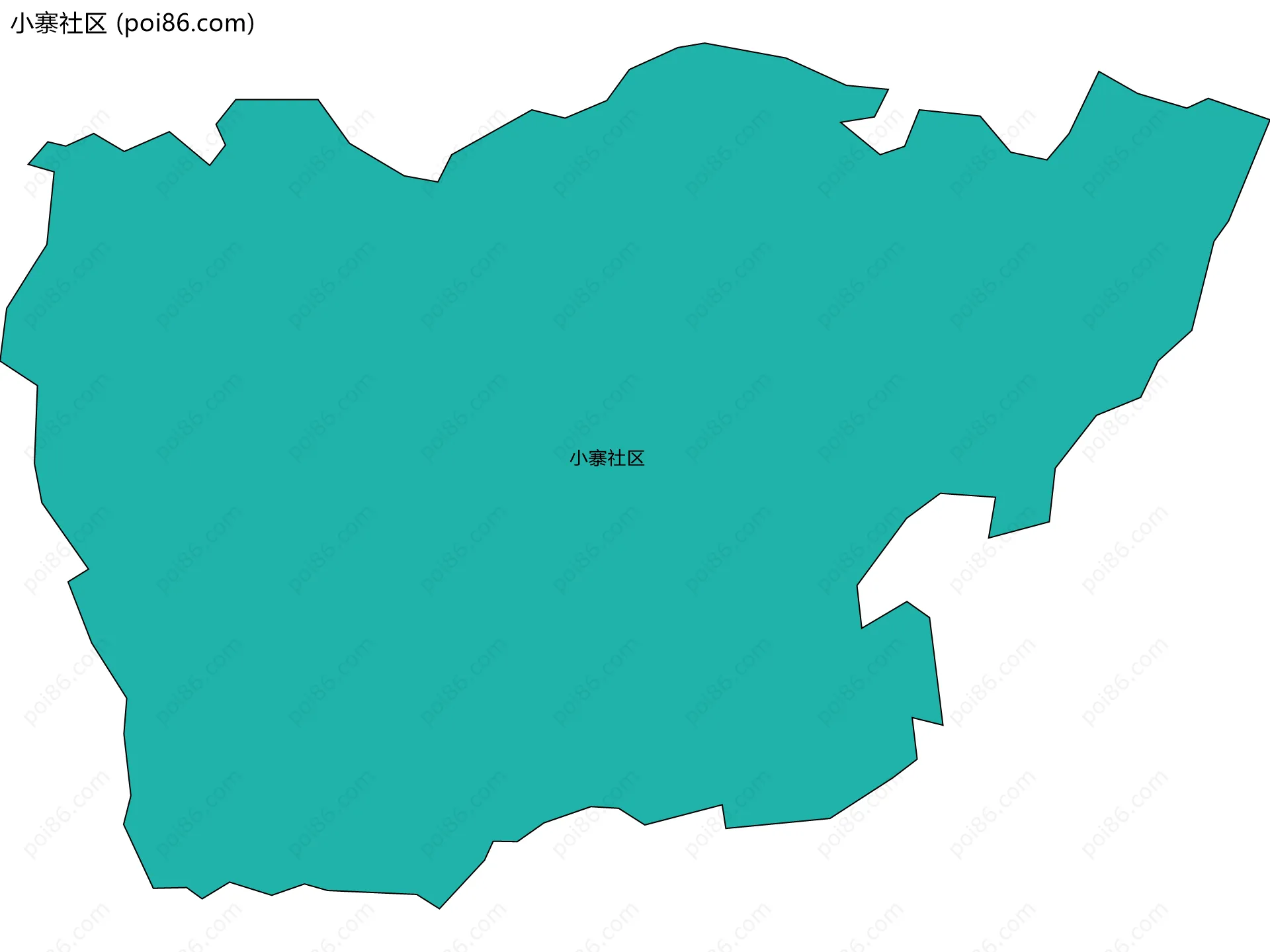 小寨社区边界地图